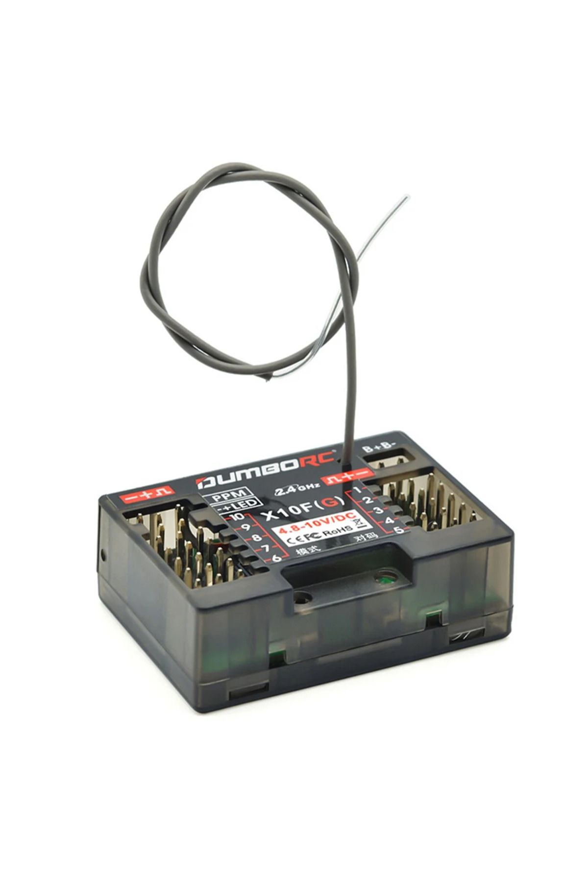 Choice-DUMBORC RC Receiver X10F X10FG 10CH 2.4G RC Gyro Receiver for X10P-350 Transmitter DDF-350 RC Rec... 4