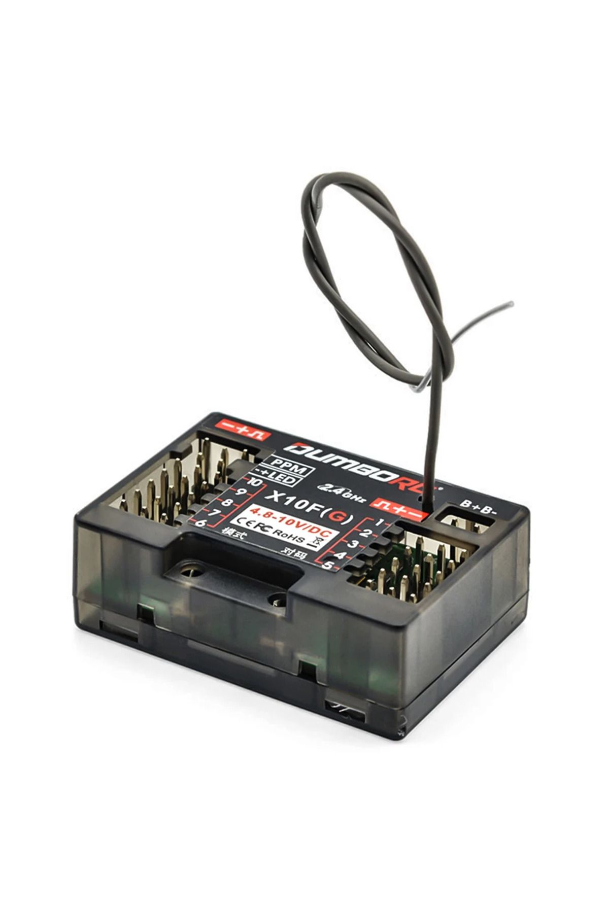 Choice-DUMBORC RC Receiver X10F X10FG 10CH 2.4G RC Gyro Receiver for X10P-350 Transmitter DDF-350 RC Rec... 5