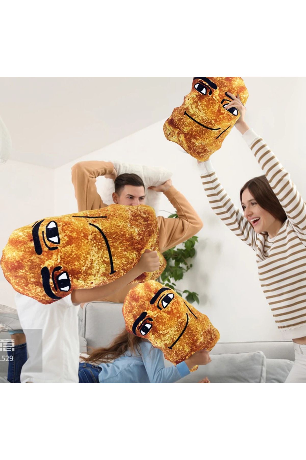 Choice-Cotton Eye Joe Plush Toy with Music Simulation Chicken Nugget Plush Doll Soft Pillow Cushion Birt... 6