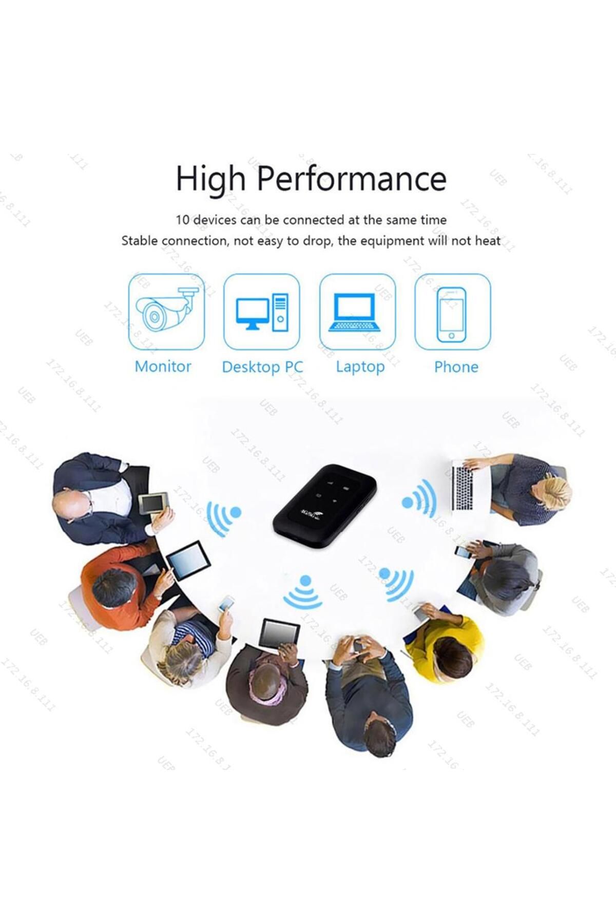 APWIKOGER-Portable 4G LTE WiFi Modem with SIM Card Slot High Speed WiFi Mobile Hotspot Wireless Mini Router... 5