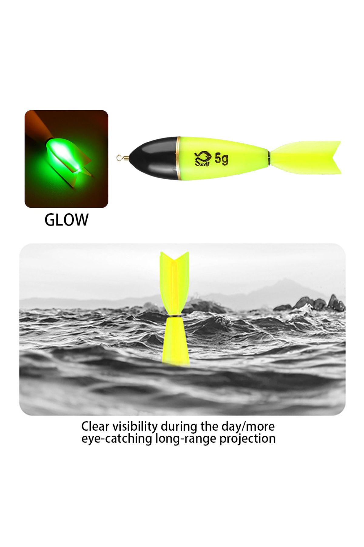 MOJOYCE-Fishing Bobbers Luminous Fishing Night Float Fishing Accessories Night Fishing Float Light Stick ... 6
