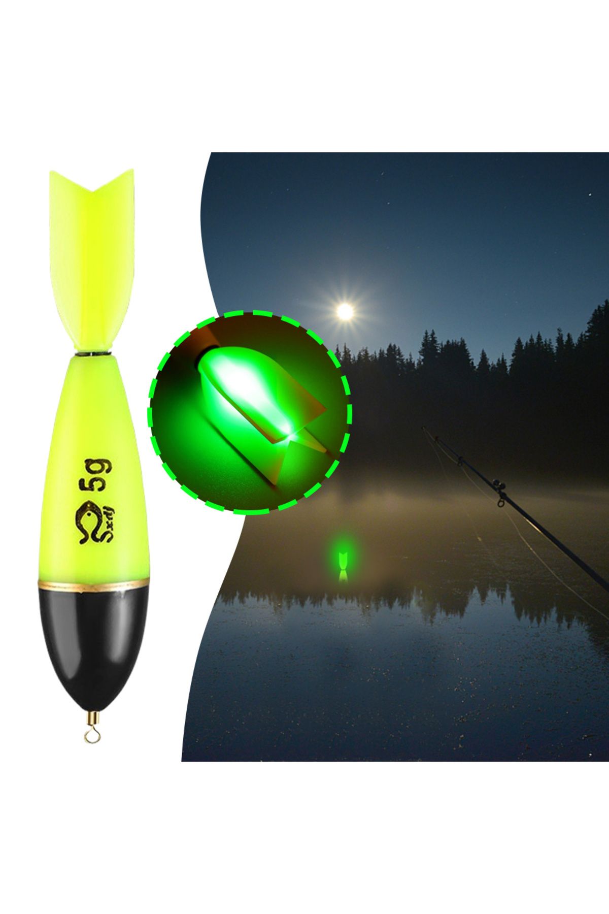MOJOYCE-Fishing Bobbers Luminous Fishing Night Float Fishing Accessories Night Fishing Float Light Stick ... 3