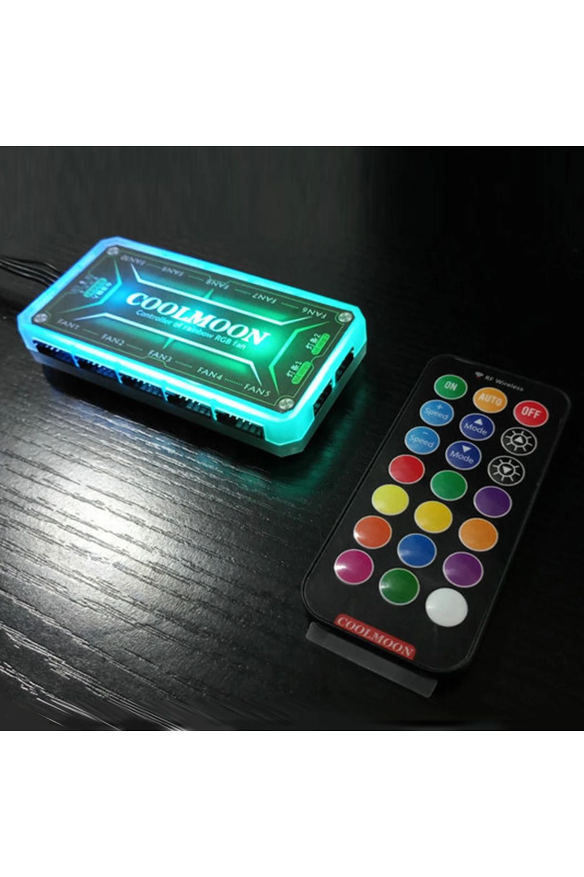 ALLOYSEED-COOLMOON ARGB Controller 12V 5A 6Pin ARGB Cooling Fan Smart Remote Control PC Computer Case Cooli... 5