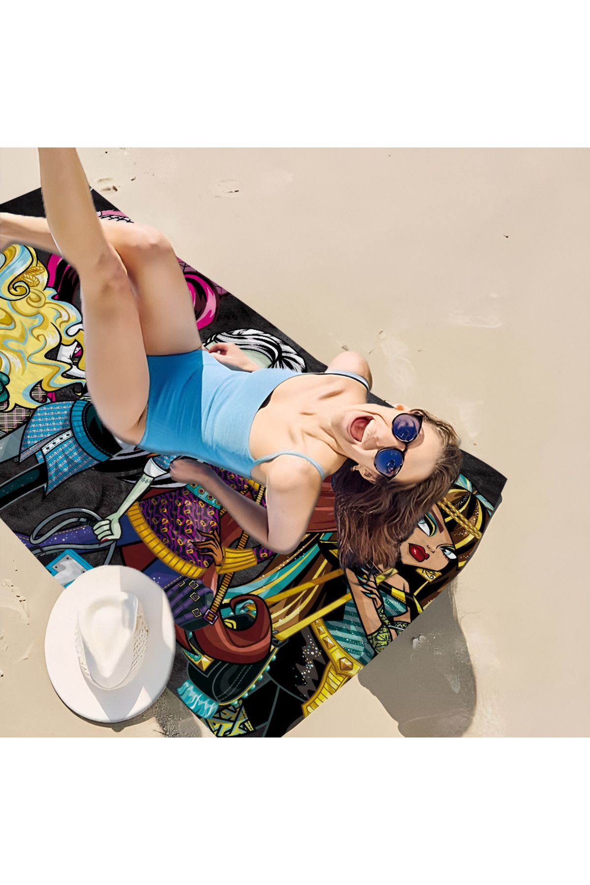 Choice-Cartoon M-Monster High D-Draculaura Towel Microfiber Beach Towel Absorbent Quick dry Soft Yoga Sw... 3