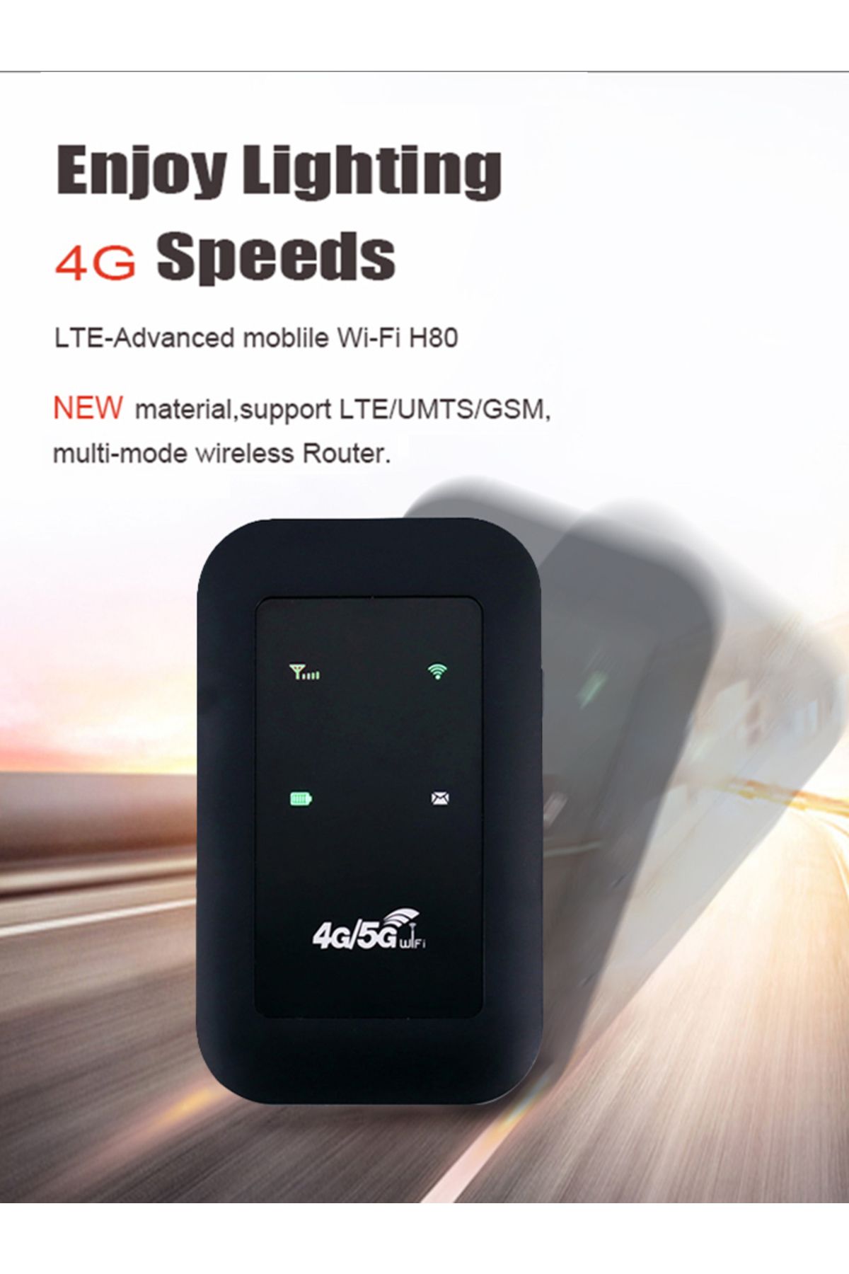 VAKIND-Portable WiFi Repeater 4G LTE Router Signal Amplifier Network Expander Adaptor 150Mbps SIM Card S... 8