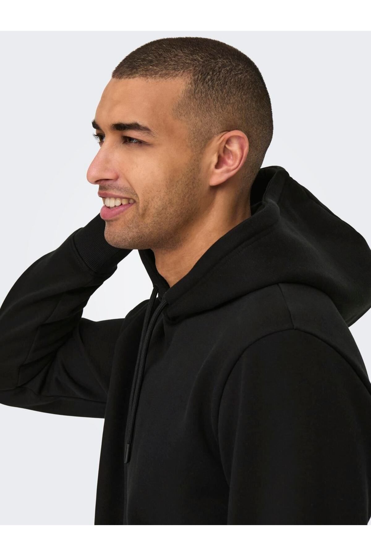 OXVİN-Fleece Hooded Puff Sweatshirt - Kangaroo Pocket, 3 Thread - Original Mold 6