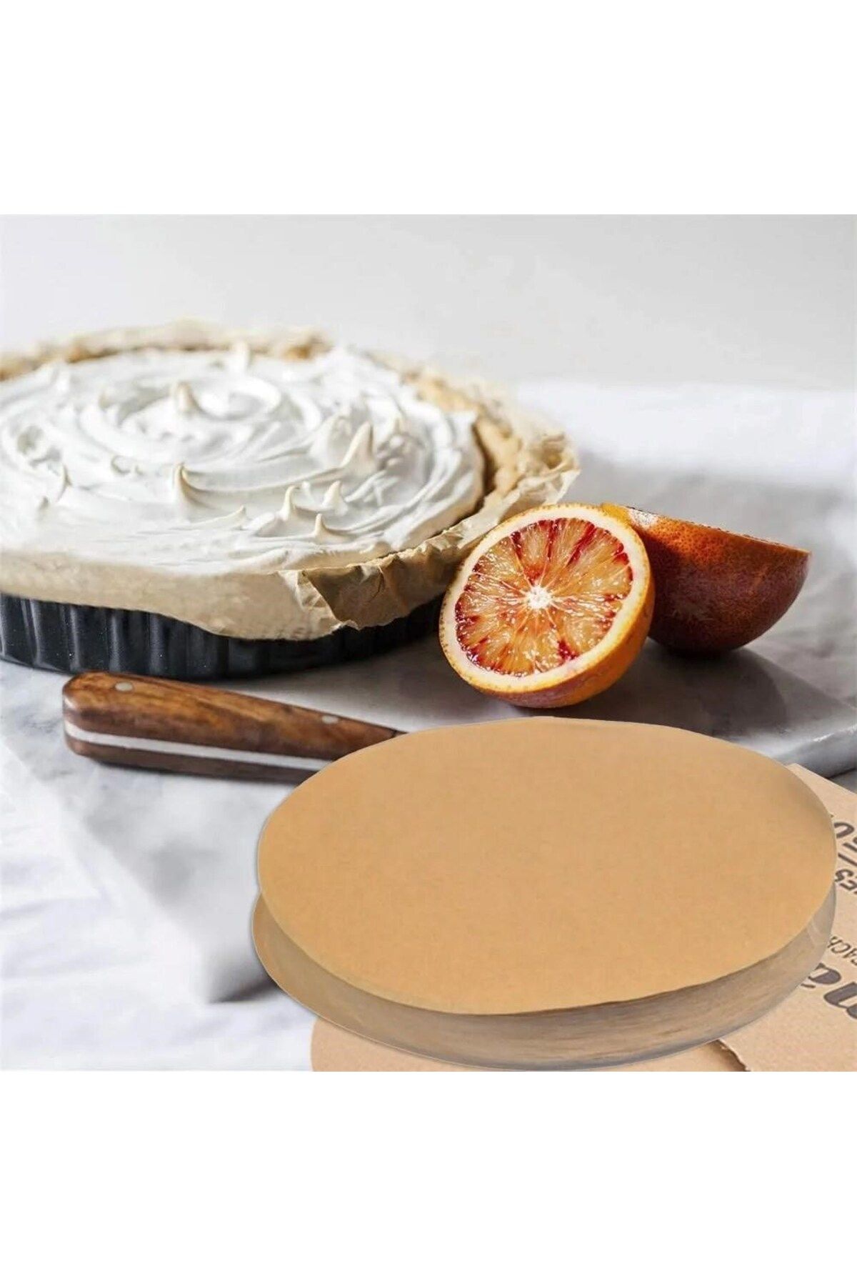 Ethab Ticaret-® 50 Pieces Air Fryer - Oil-Proof Baking Paper, 21.5 cm Round Model, XXL Model Compatible 3