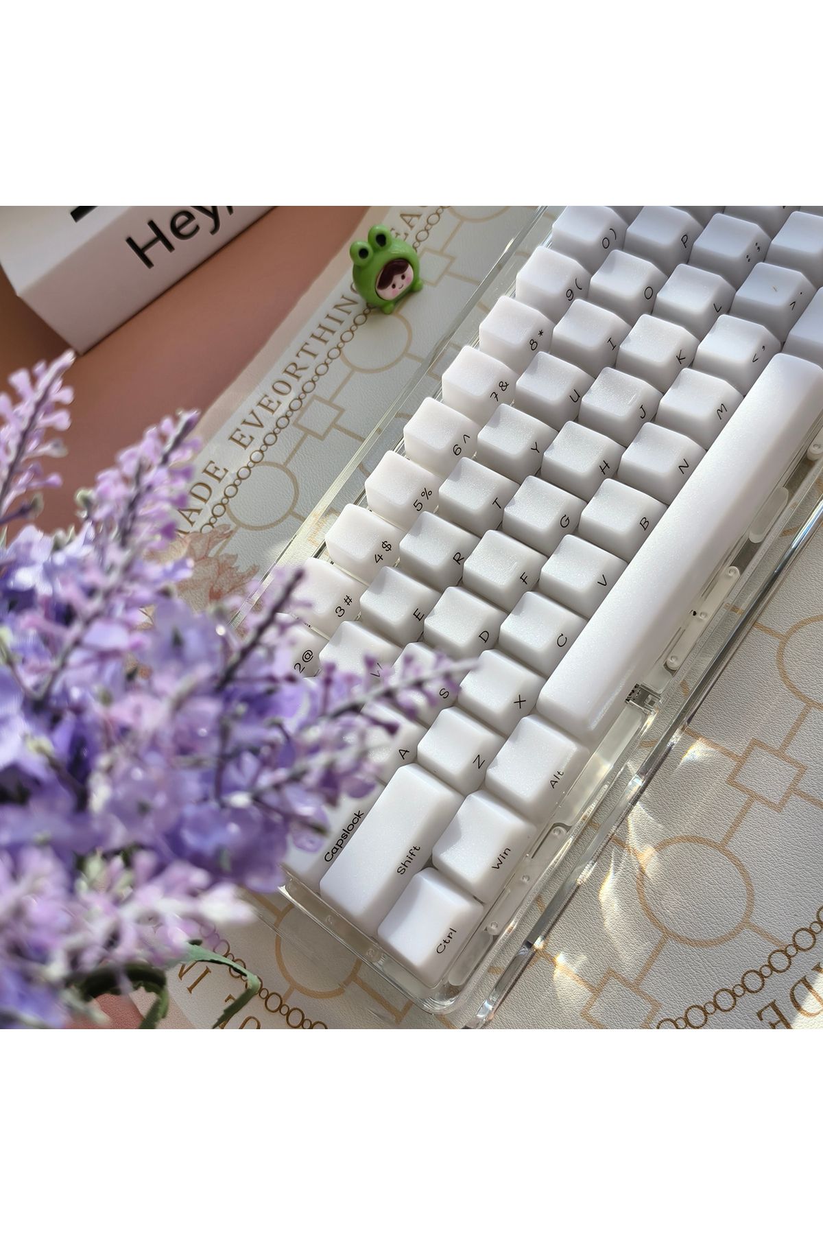 Choice-Fog Kermeates Keycap Silk Screen Transparent Keycap OEM Profile 130 Keys For Cherry MX mechanical... 4