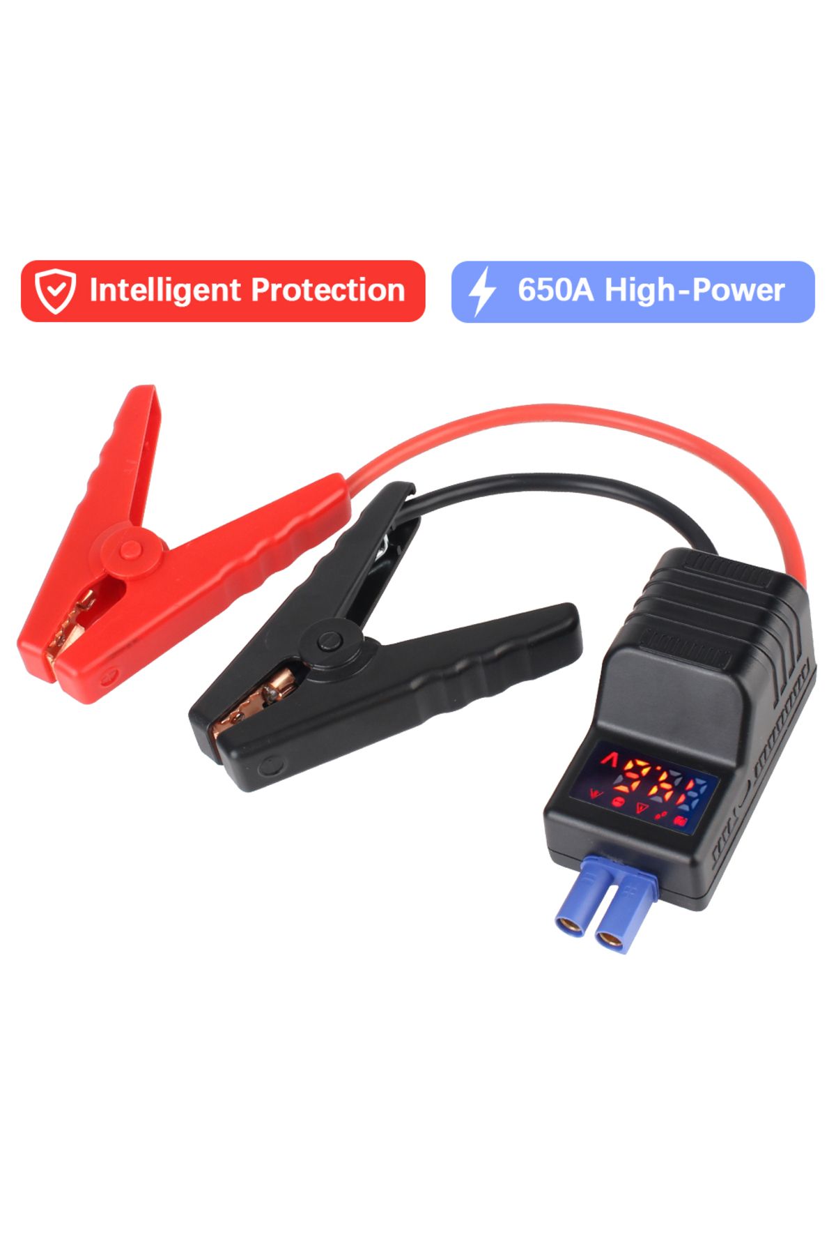 Choice-Black With Ec5 Plug Connector Emergency Jumper Cable Clip Intelligent Clamp Booster Anti Reverse Con 2