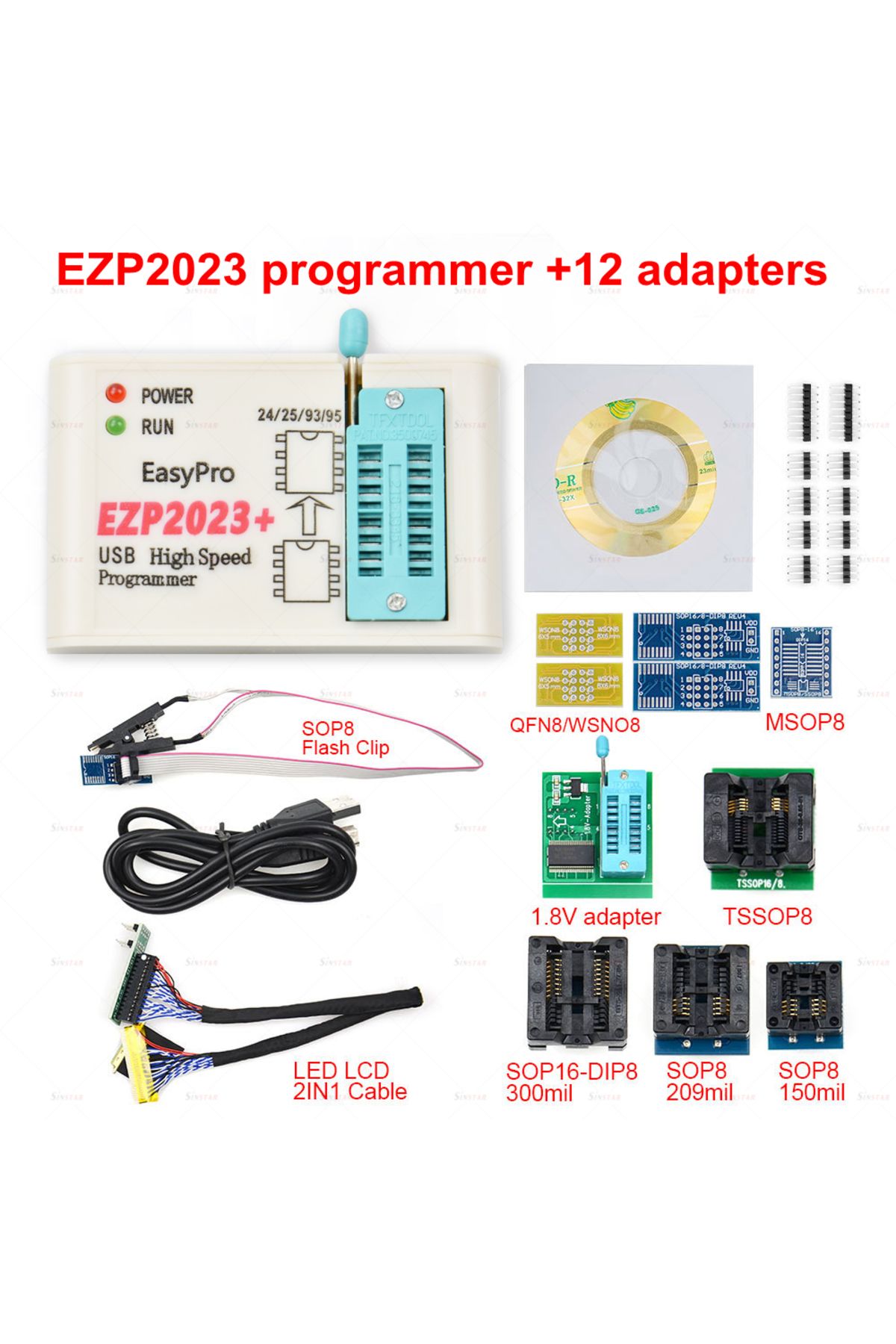 Choice-Original EZP2023 High-speed USB SPI Programmer EZP 2023 Support 24 25 93 95 EEPROM 25 Flash BIOS ... 2
