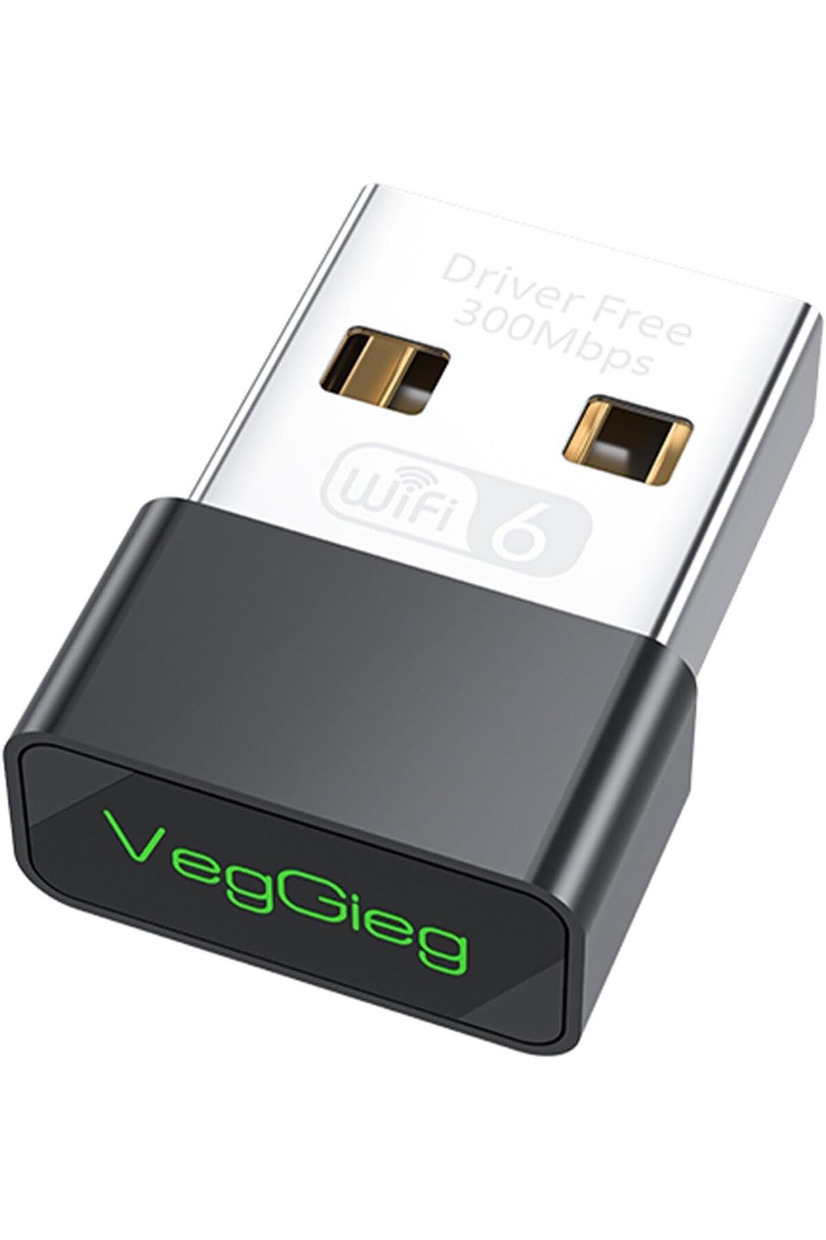 STOREMAX Gfc Store 300Mbps Wifi 6 Çift Bant Kablosuz Alıcı Verici Nano USB Adaptör MtShop 210035