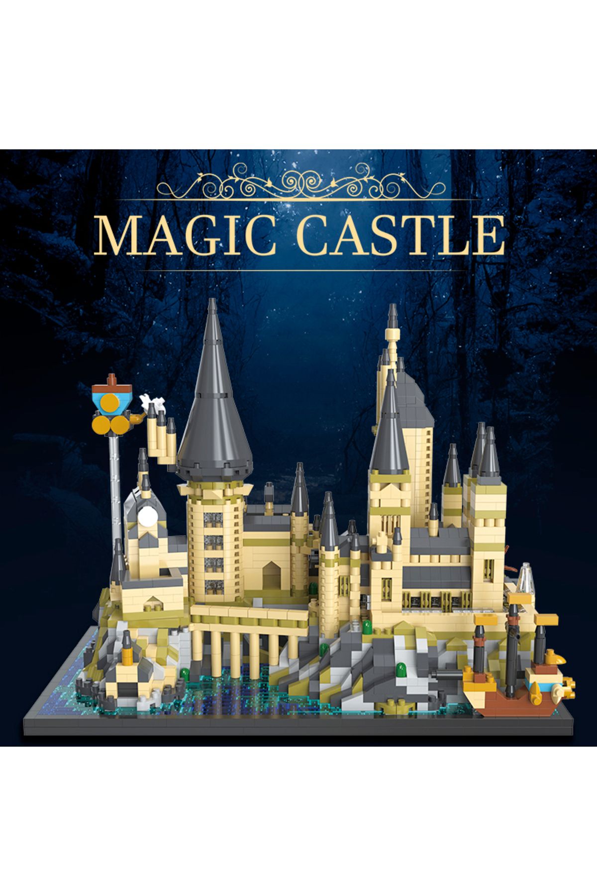 Choice-No box Magic Wizardry Castle Micro Size Building Blocks Sets Gothic Architecture DIY Bricks Model Ki 2