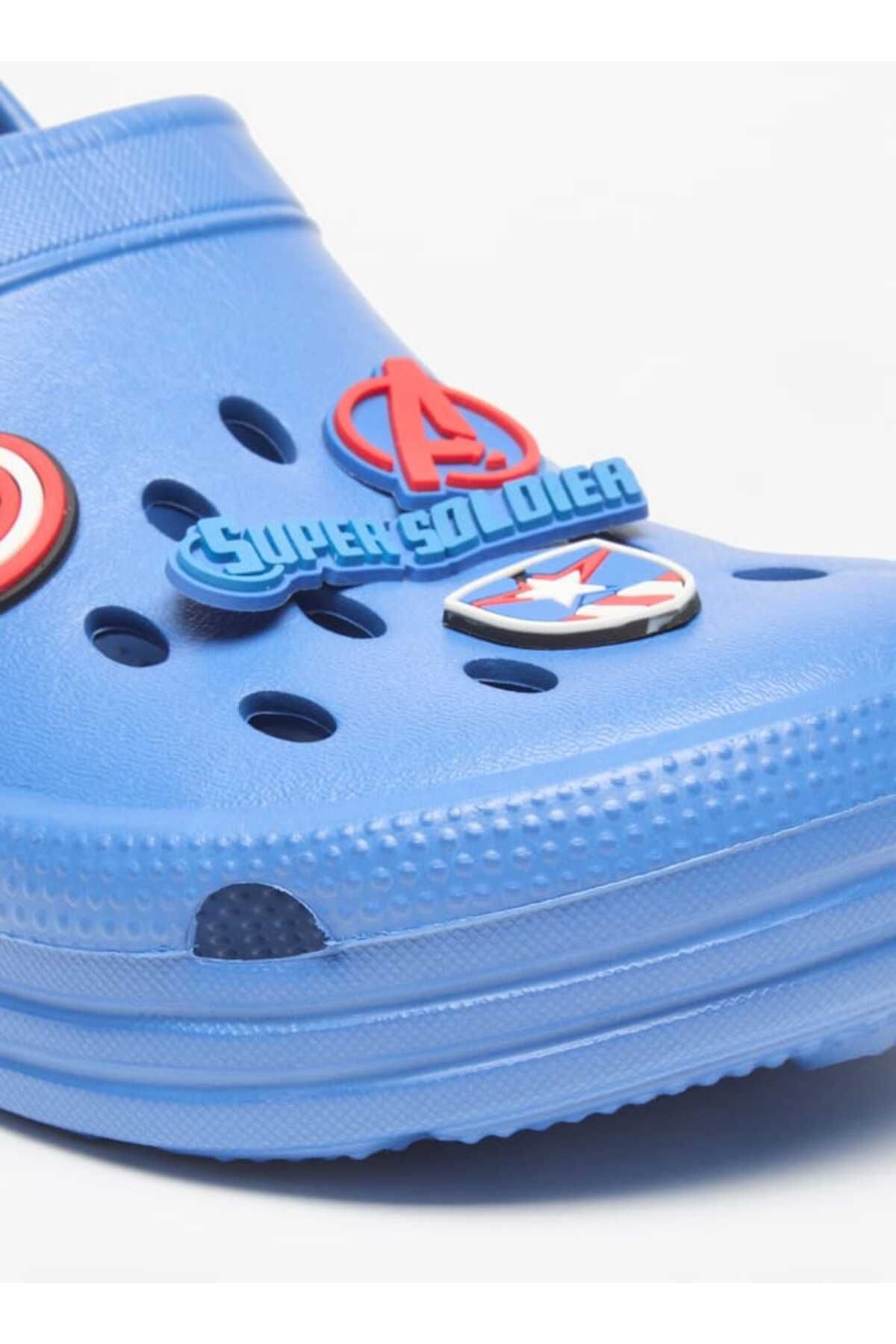 Marvel-Captain America Applique Clogs with Backstrap 5