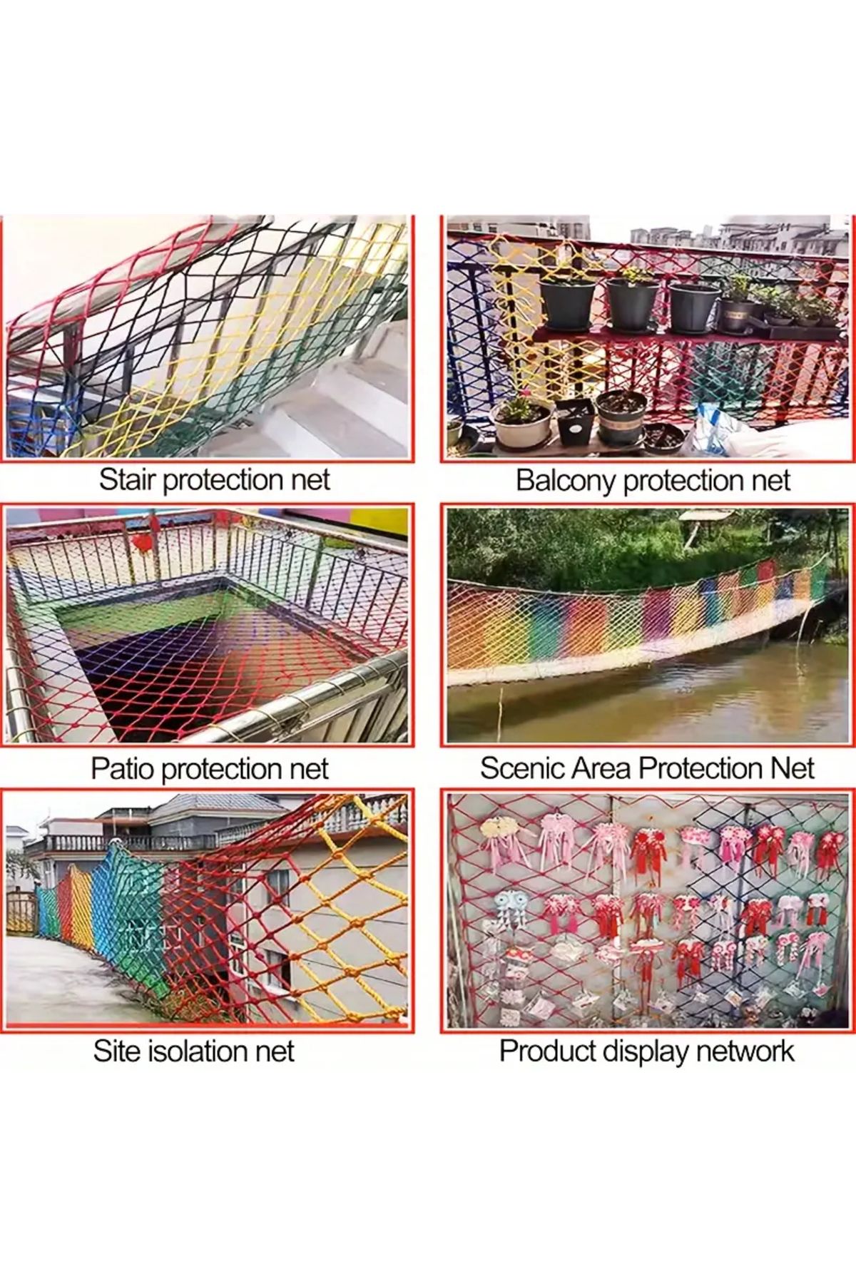 Choice-1pc Rope Net Kids Safety Netting Stair Balcony Railing Child Safety Net, Playground Netting Patio... 7