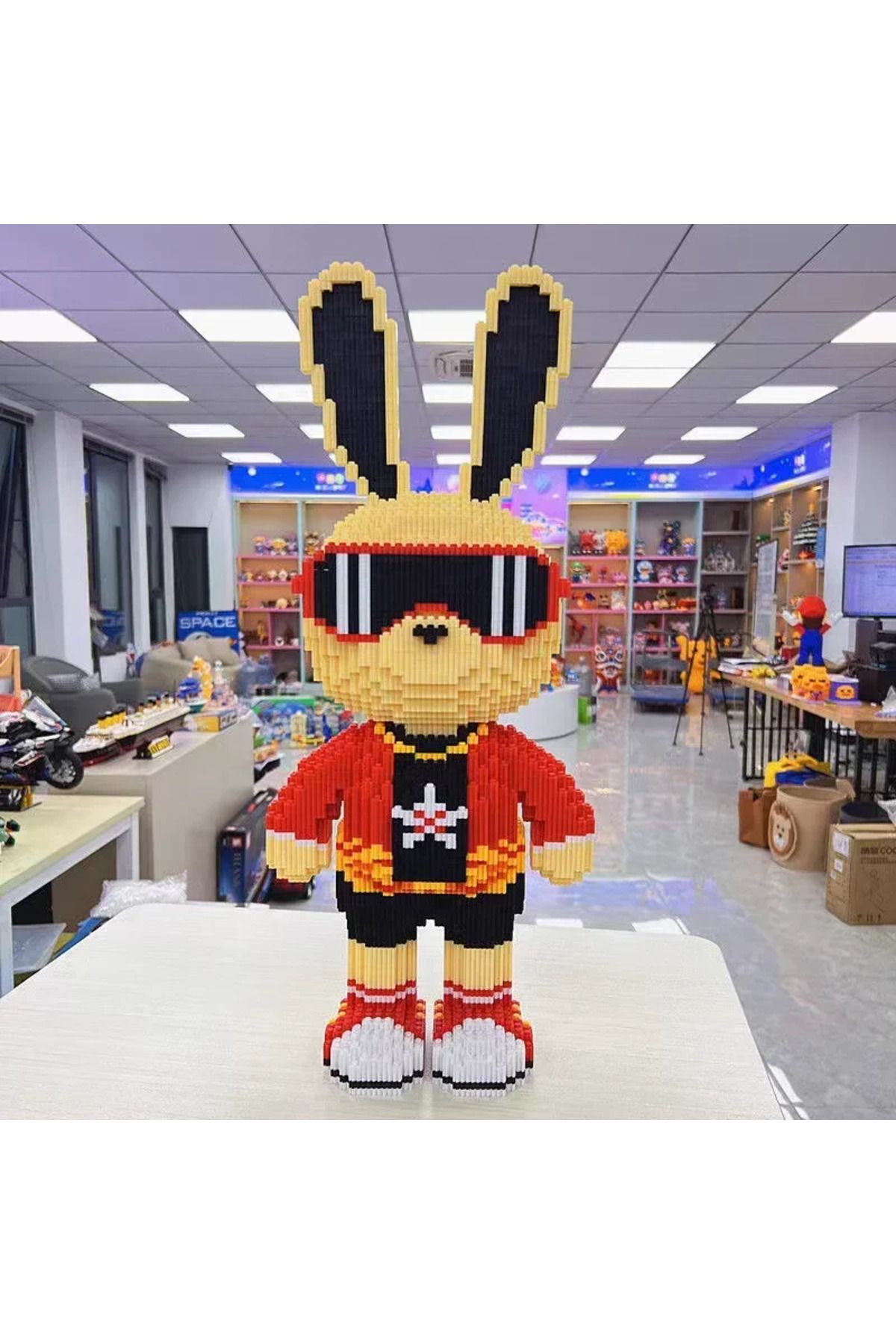 hairun-Candy Rabbit Colorful and Cute Mini 3D DIY Kids Toys Model with Light Building Block Micro Bricks... 6