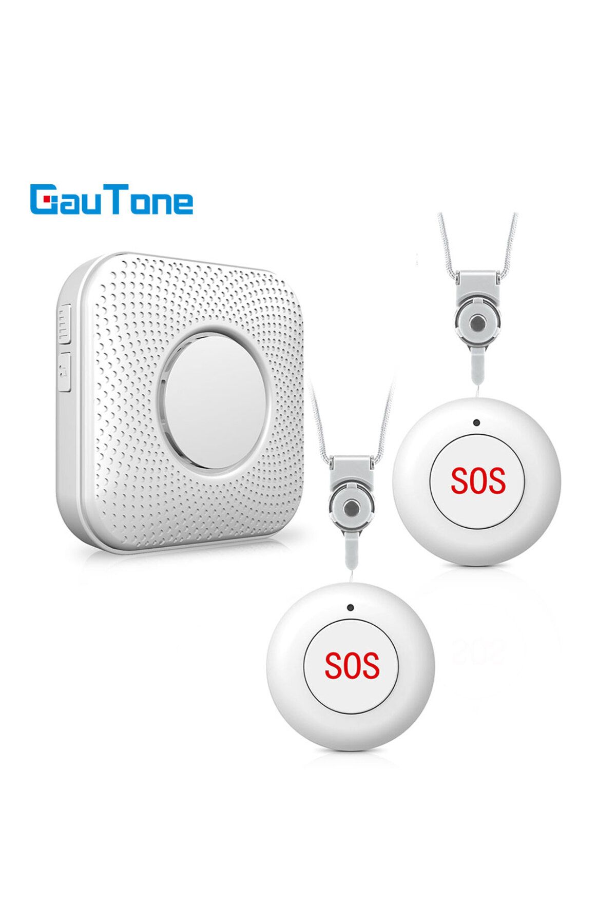 GauTone-Wireless SOS Button Caregiver Page Emergency Medical Alert System for Seniors Patients Elderly At... 2