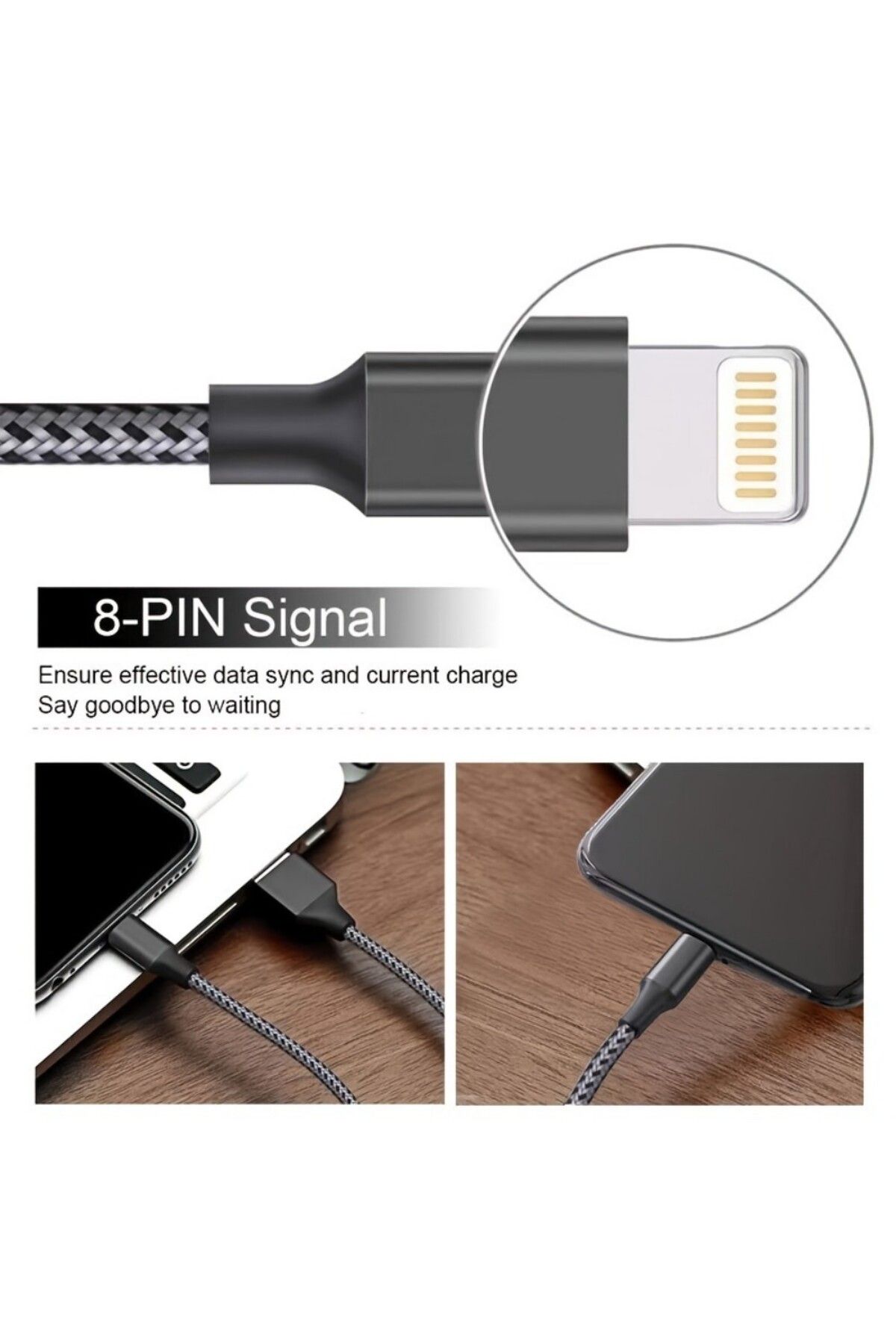 Choice-5pcs 10FT[MFi Certified]Nylon Braided USB-A to iphone Fast Charging Cable Compatible with IPhone ... 3