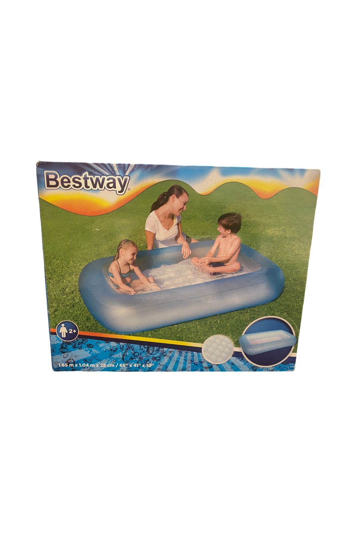 BESTWAY çocuk havuzu küvet banyo 165 x104 x 25 cm