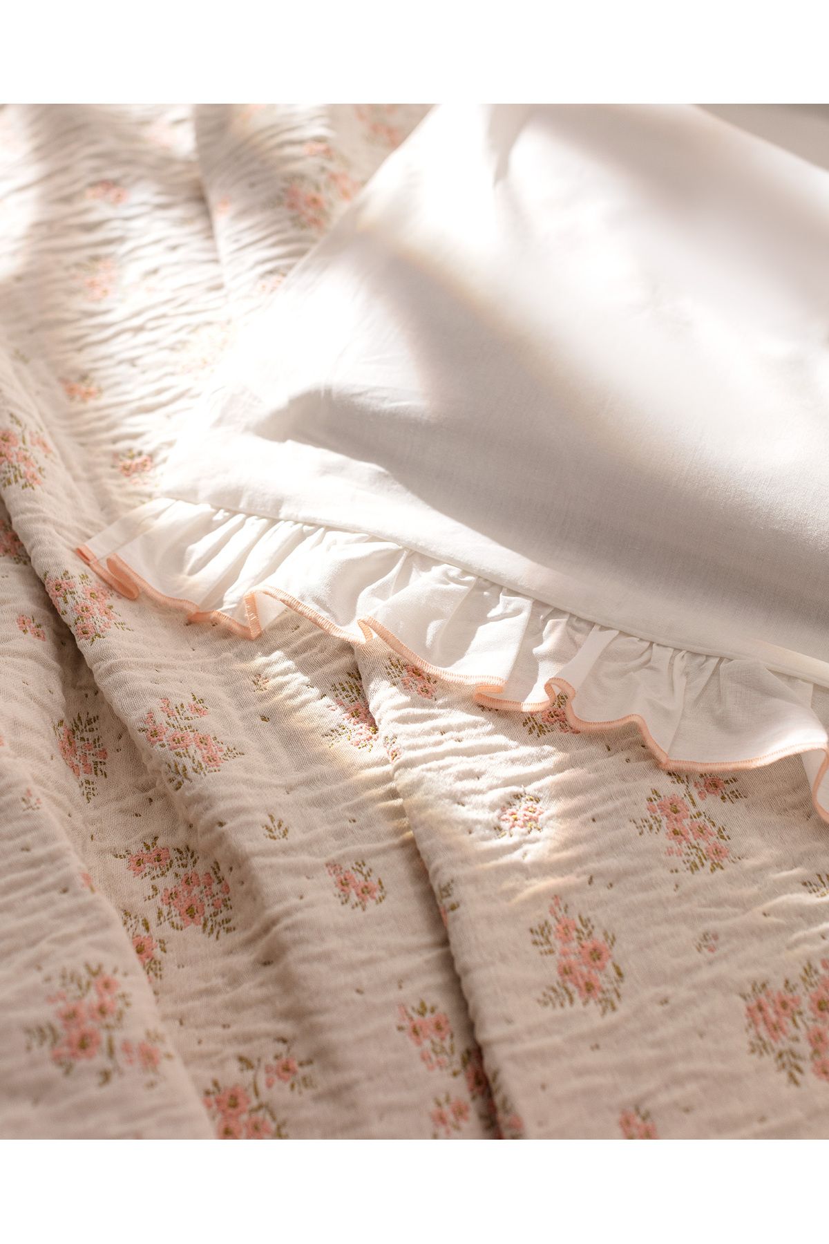 Madame Coco-Julien Double Bedspread Set - Powder 7