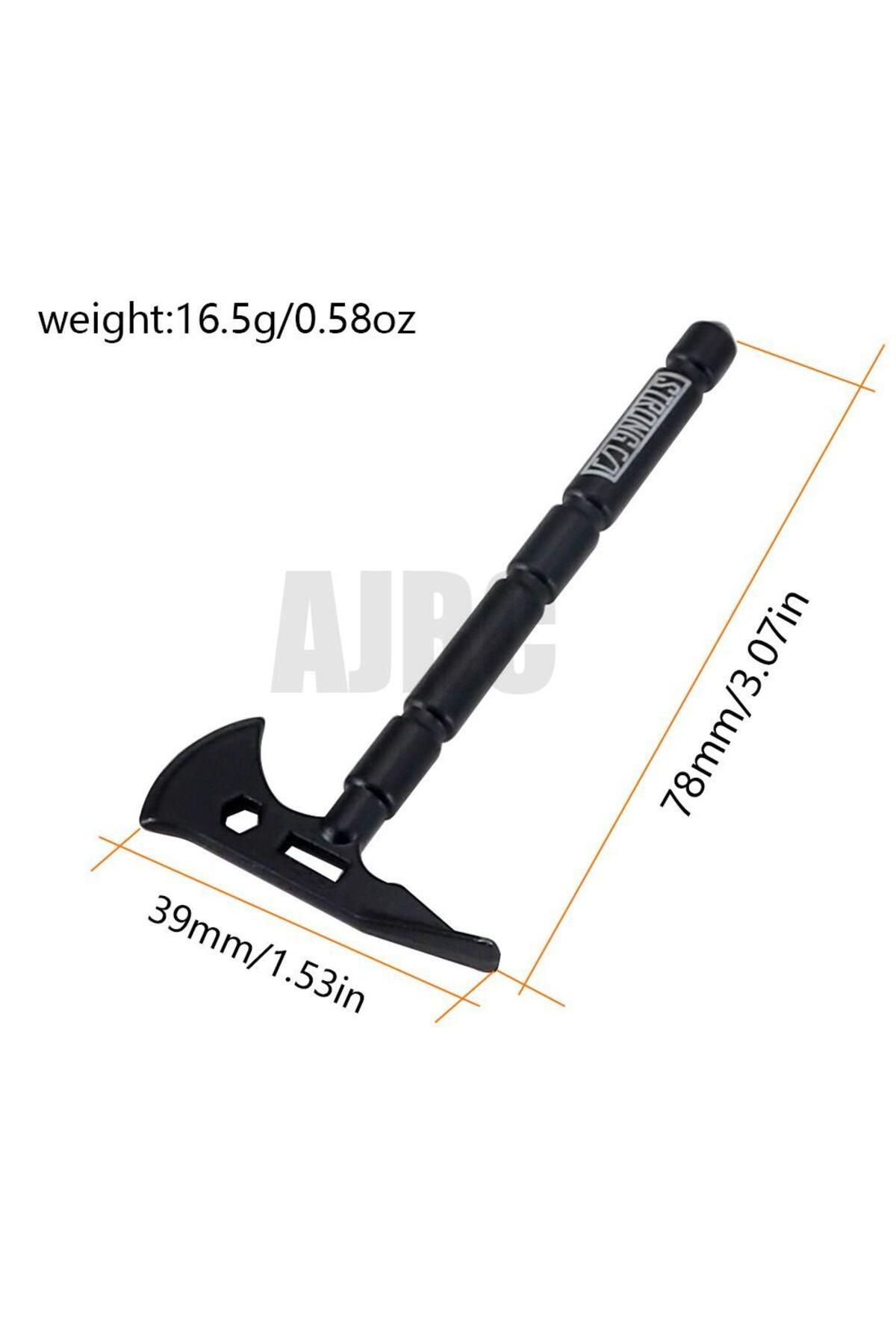 Choice-Black Metal Shovel/pickaxe/axe For 1/10 Rc Crawler Car Traxxas Trx4 Rgt Yikong Redcat Axial Scx10... 4