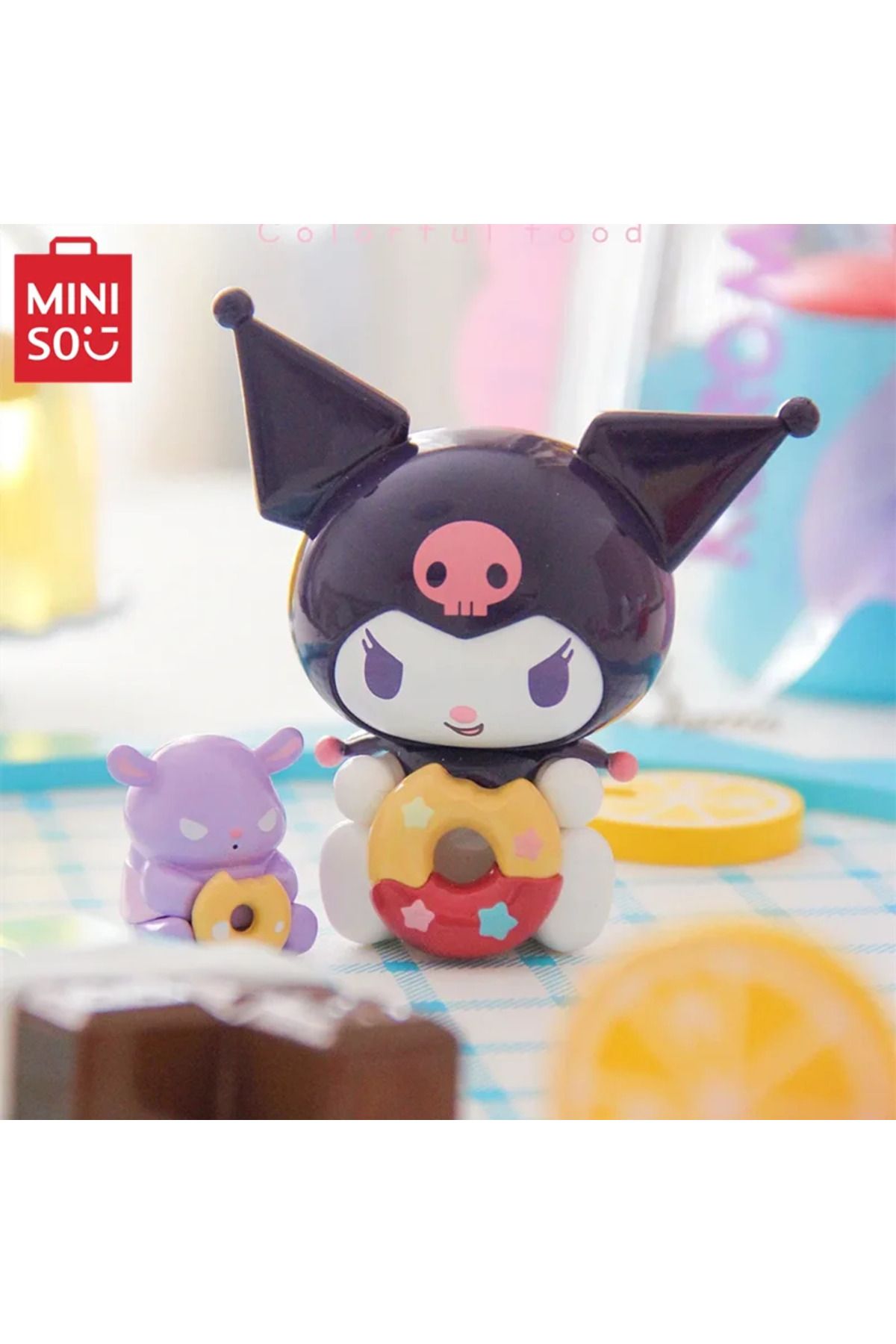 Miniso-MINISO Sanrio Characters Colorful Food Series Blind Box Kawaii Collection Model Animation Ornamen... 6