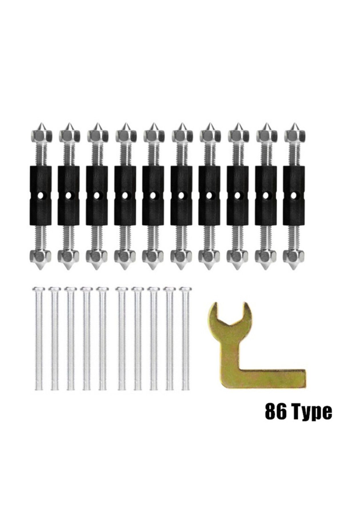Choice-12v Type 86 10pcs 118/86 Type Switch Socket Cassette Screws Support Rod Wall Mount Switch Box Intern 1
