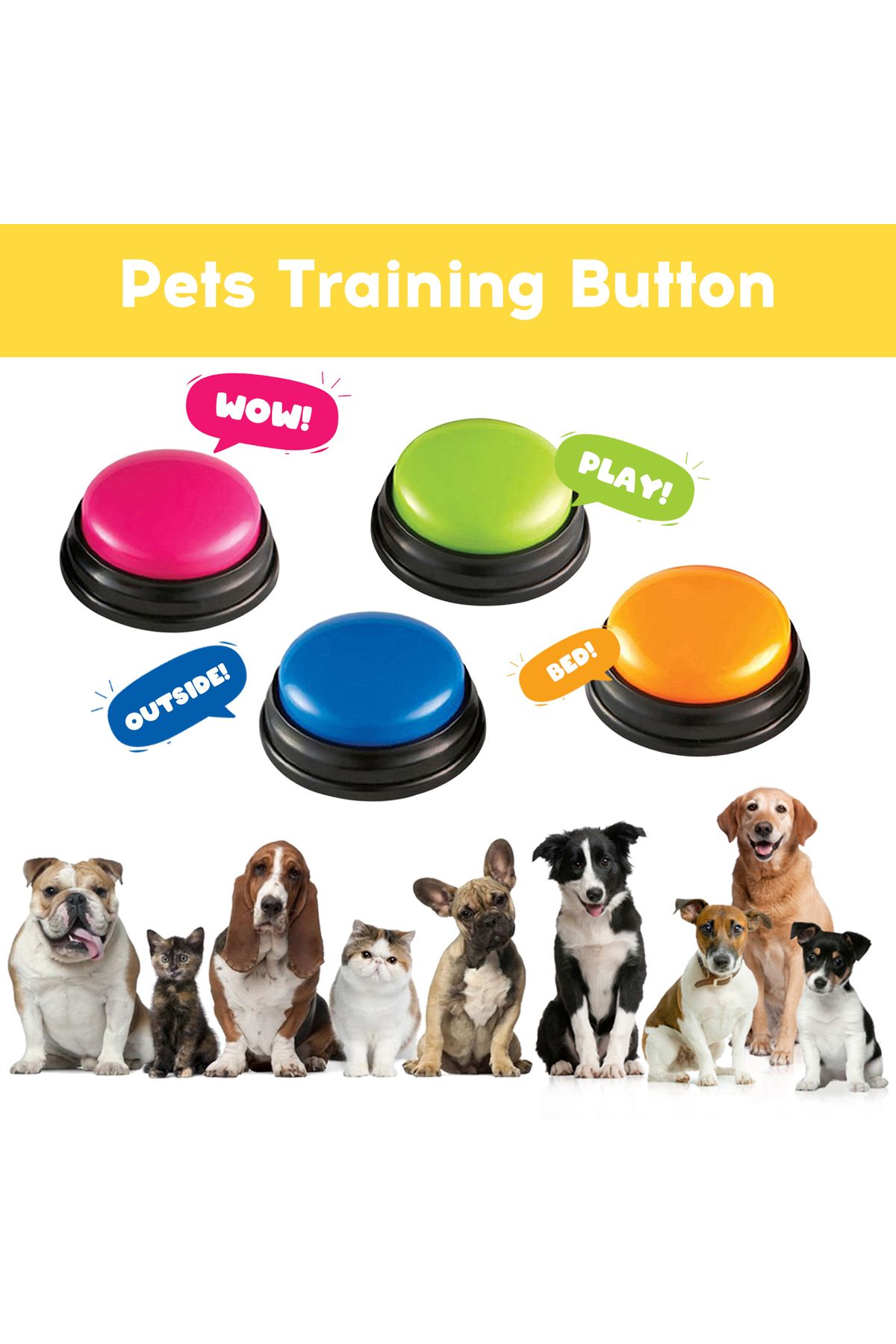 Choice-Small Size Easy Carry Voice Recording Sound Button for Kids Interactive  Answering Buttons Orange... 5