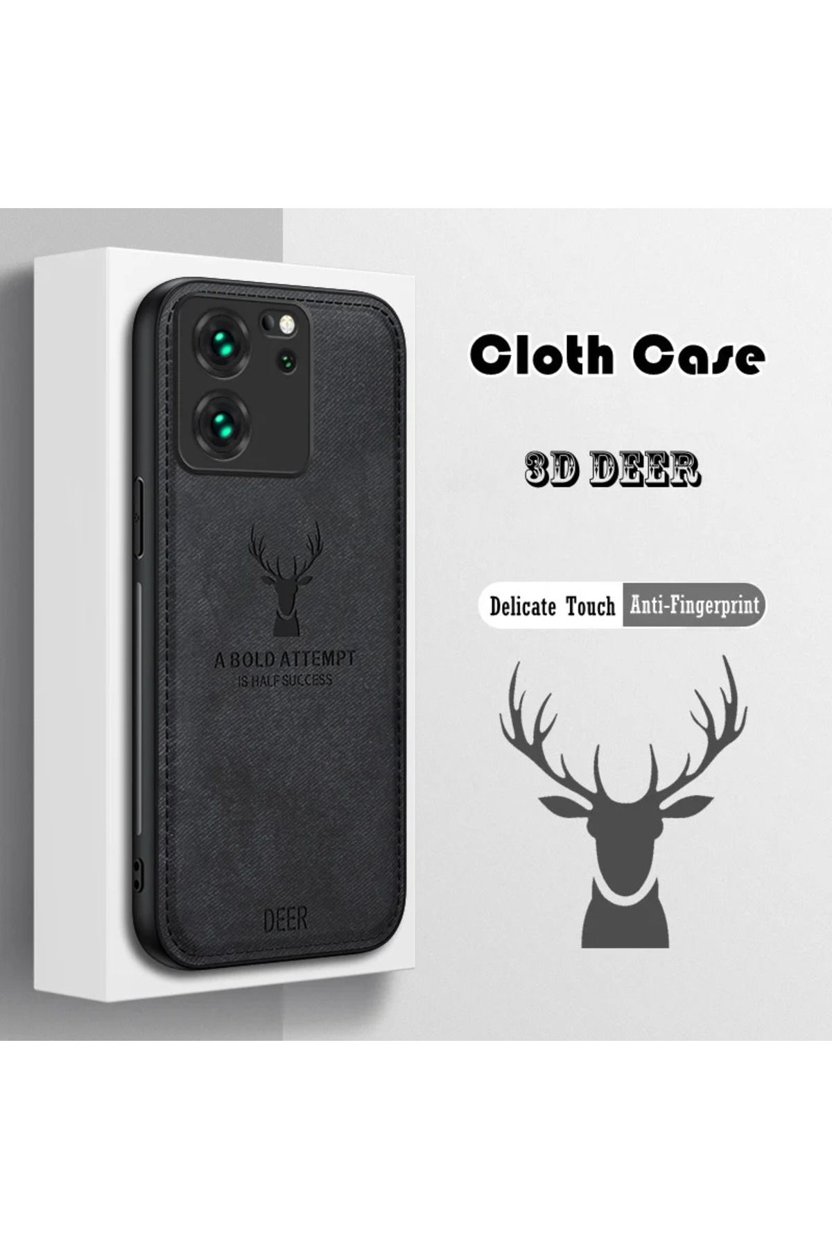 Choice-Fashion Cloth Phone Case for Xiaomi Mi 14 11 12 13T Ultra Lite Poco X6 M6 F6 F3 F4 F5 Pro Deer El... 3