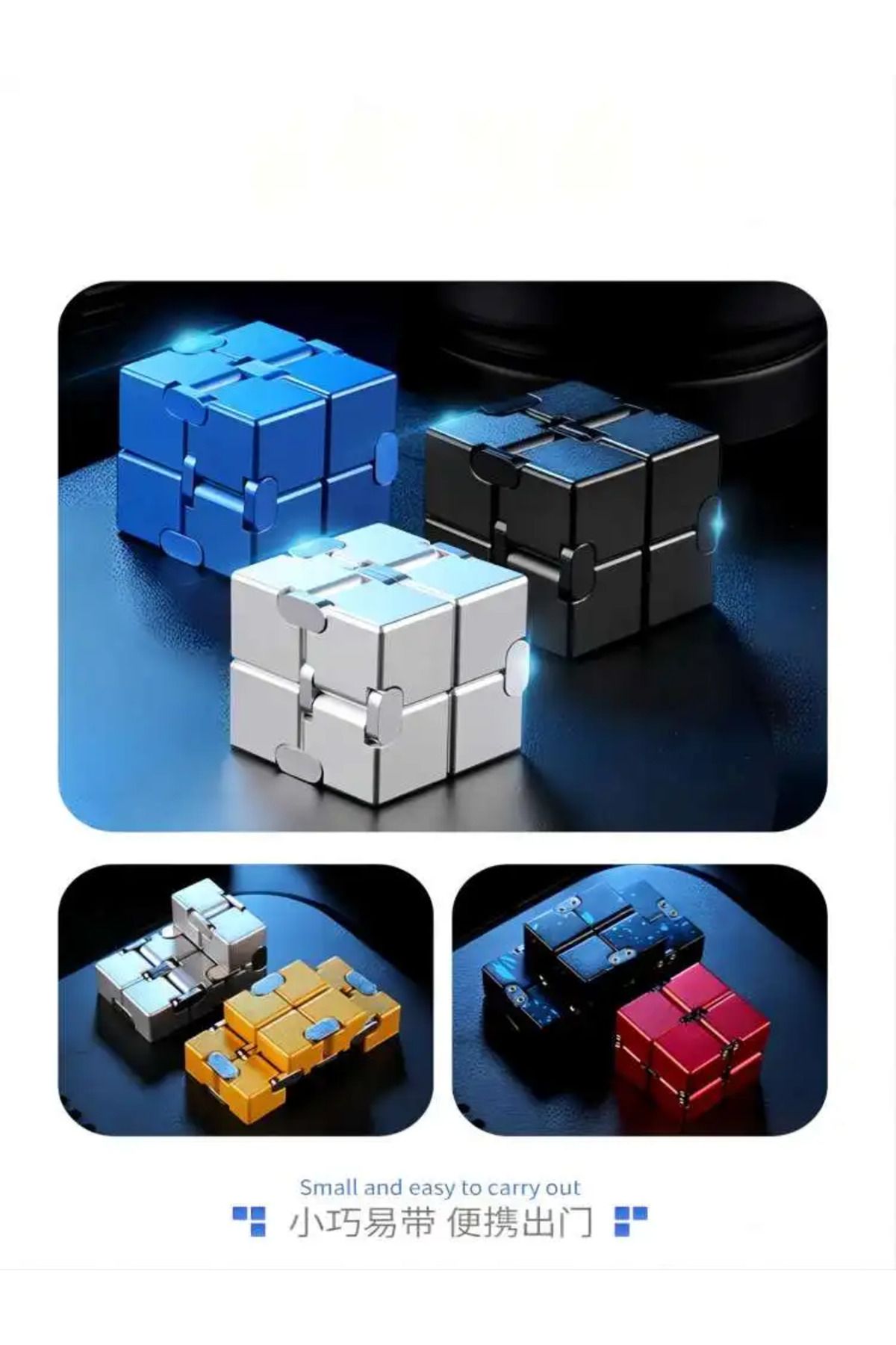 Choice-Unpack Puzzle Infinite Twist Square Slider Rotate The Metal Slider Children's Infinite Flip Alloy... 8