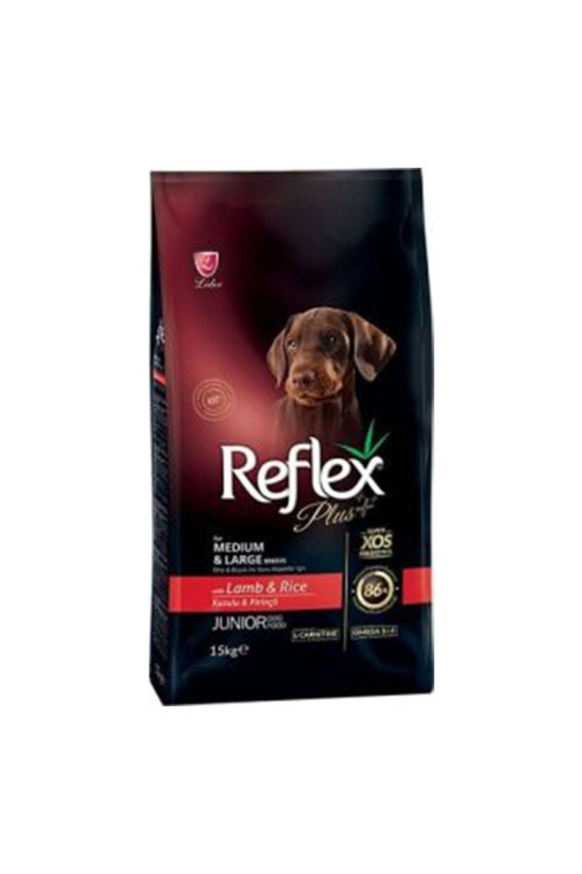 Reflex Plus Orta Ve Büyük Irk Kuzulu Ve Pirinçli Yavru Köpek Maması 15 Kg