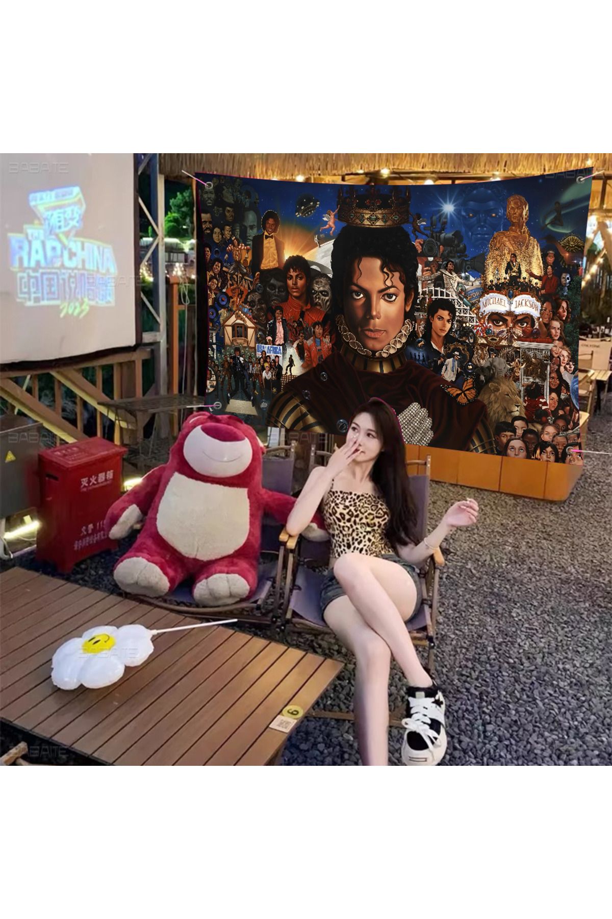 Choice-Michael Jackson Large Size Flags Printing Patterns Interesting Birthday Party Decorations Banner 1