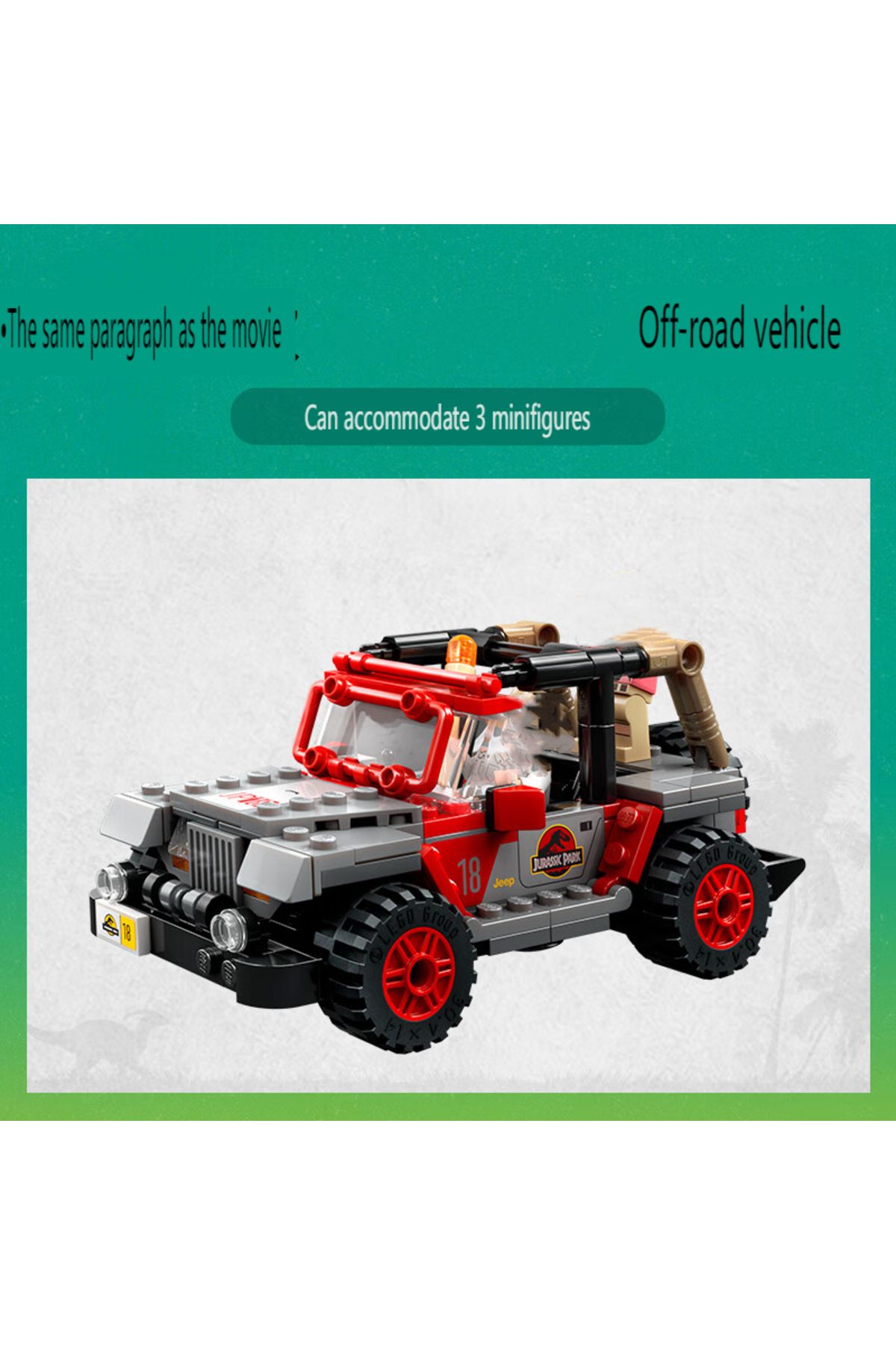 Choice-Dinosaur World Series Raptor Compatible 76960 MOC Building Blocks Bricks Model Puzzle Assemble DI... 3