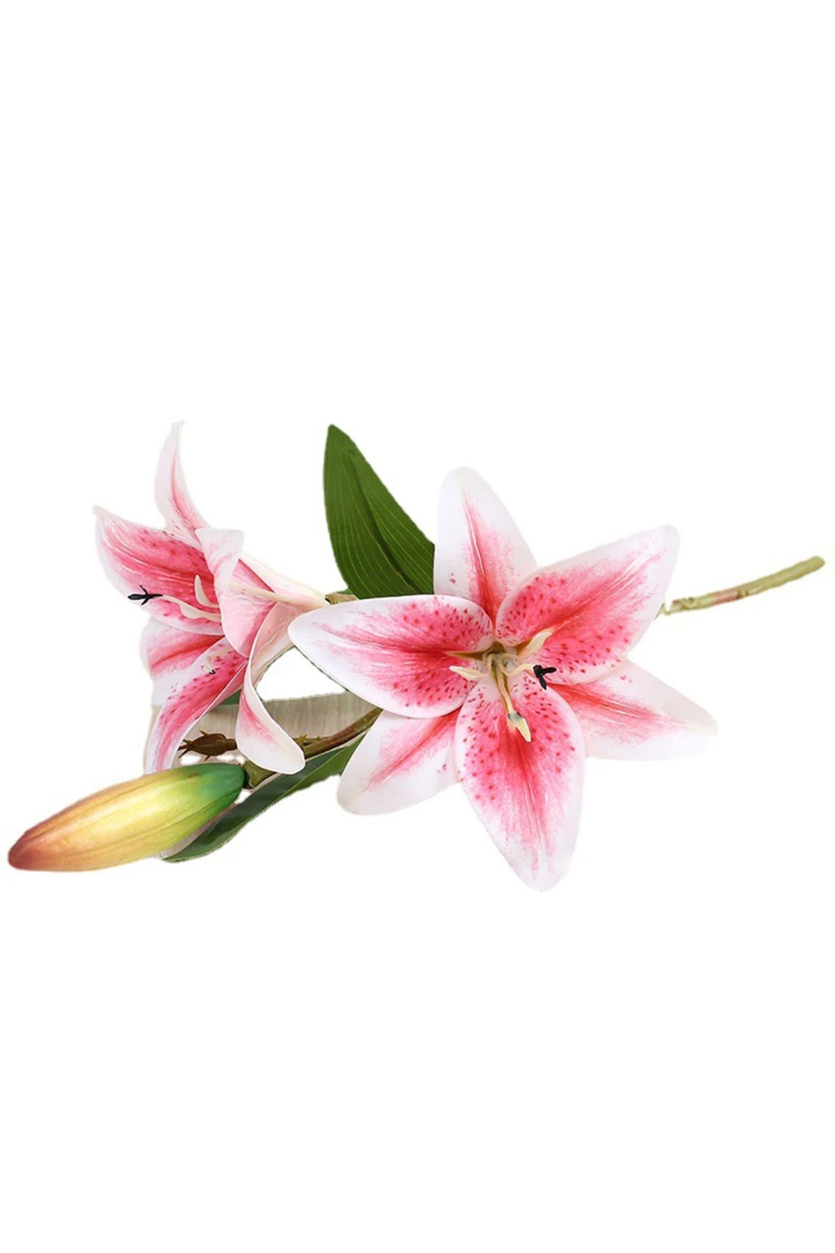 Choice-Real Looking 3D Printing Lily Branch  Artificial Flowers White Fake Flowers Flores for Wedding Ho... 4