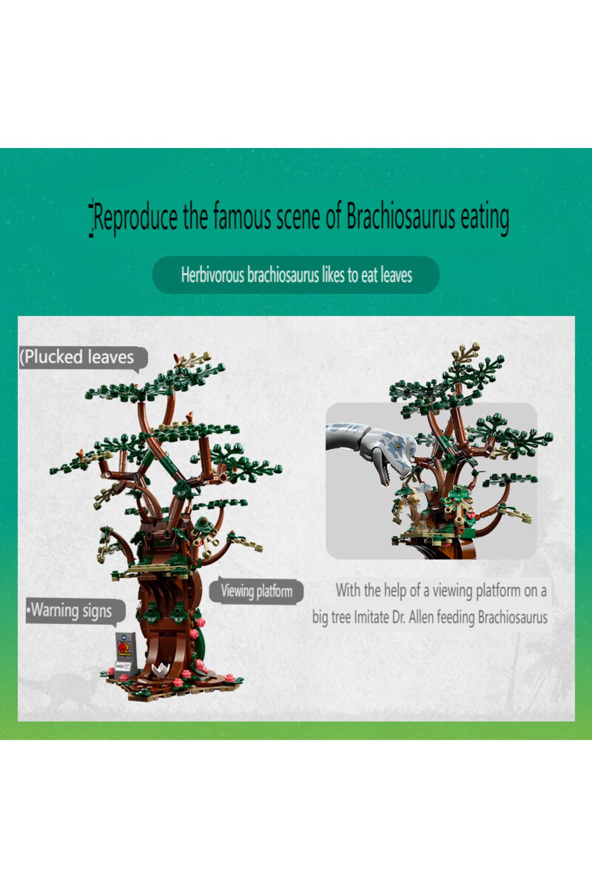 Choice-Dinosaur World Series Raptor Compatible 76960 MOC Building Blocks Bricks Model Puzzle Assemble DI... 4