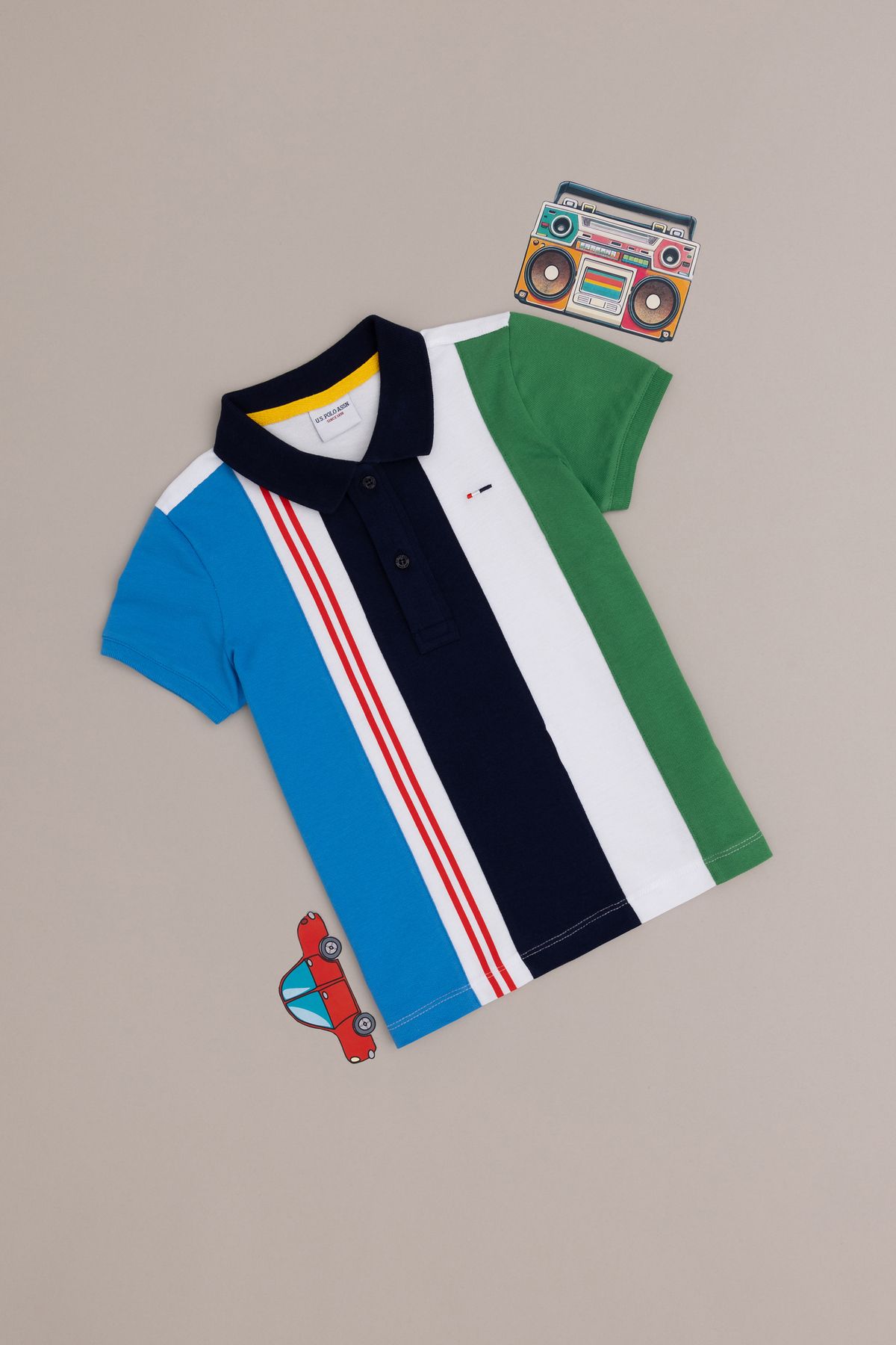 Erkek Çocuk Lacivert Polo Yaka Tişört 50281517-vr033