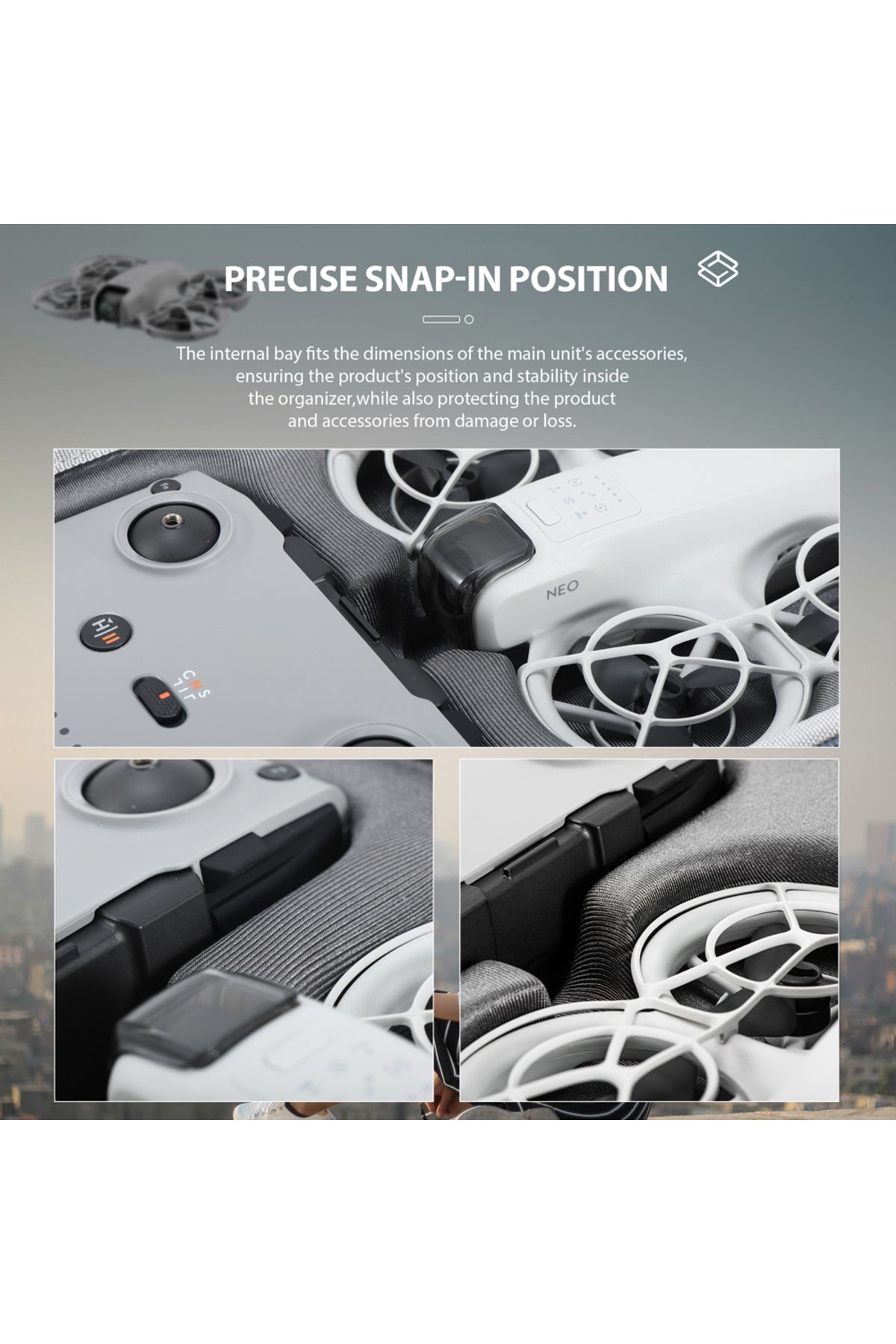 APWIKOGER-Protective Carrying Case for DJI NEO Drones Hard Shell Handbag for DJI NEO Drones Controller Stor... 7