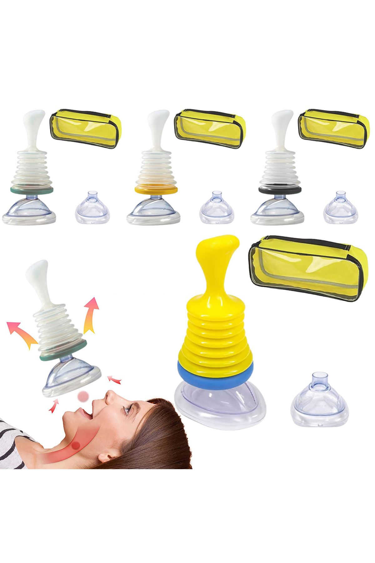 Shunmaii-Portable Suction Device Choking Rescue Device with Bag First Aid Kit Anti Choking Device for Kids... 2