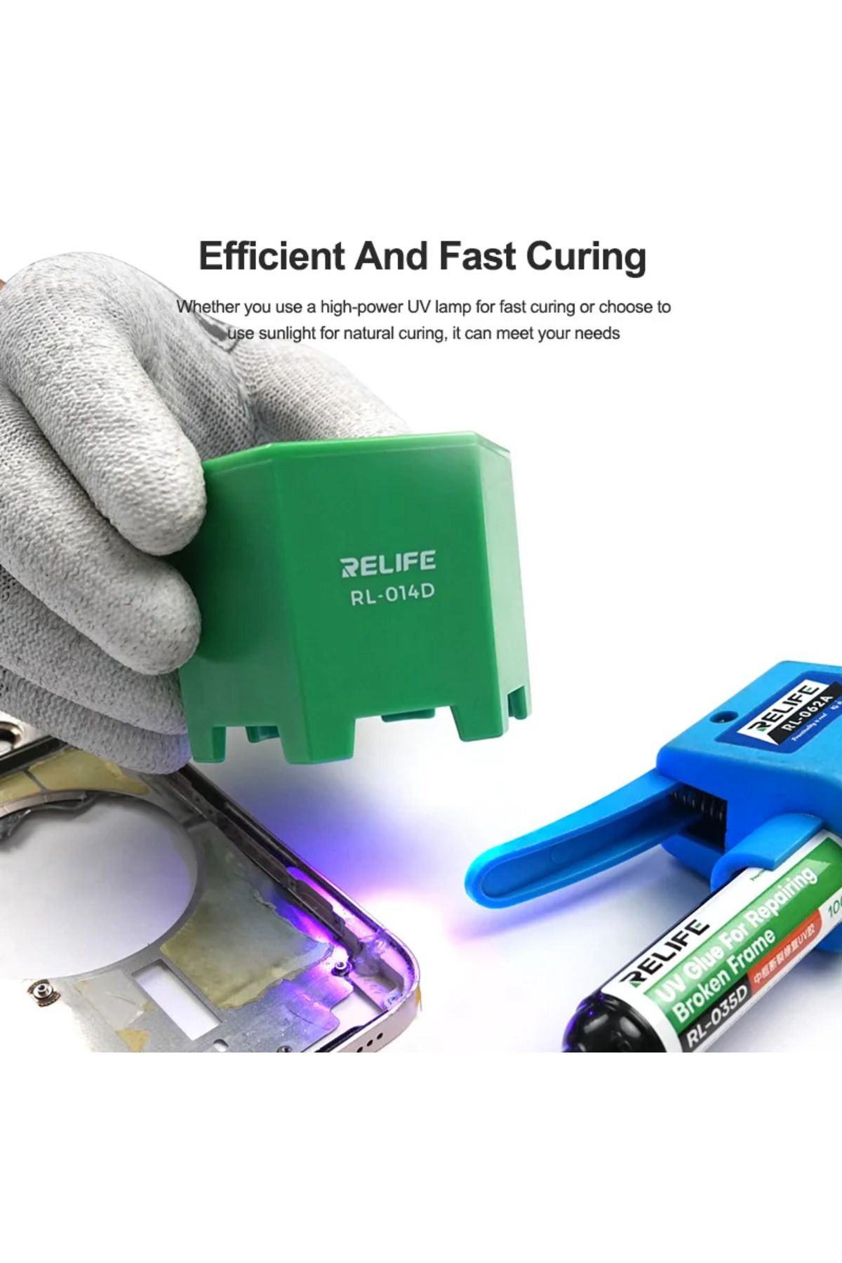 Choice-RELIFE RL-035D Repairing Broken Frame UV Glue Strong adhesion and high hardness,Fast curing witho... 3