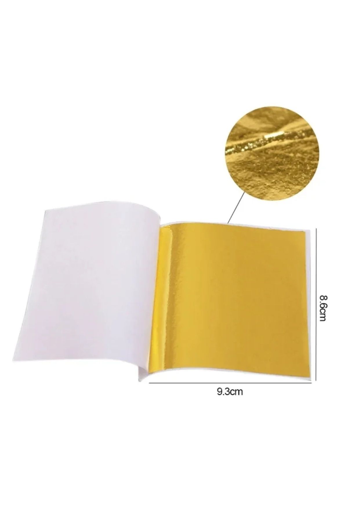 ByZEMALİ-Epoxy Resin Gold Leaf Foil (5 Pcs) 2