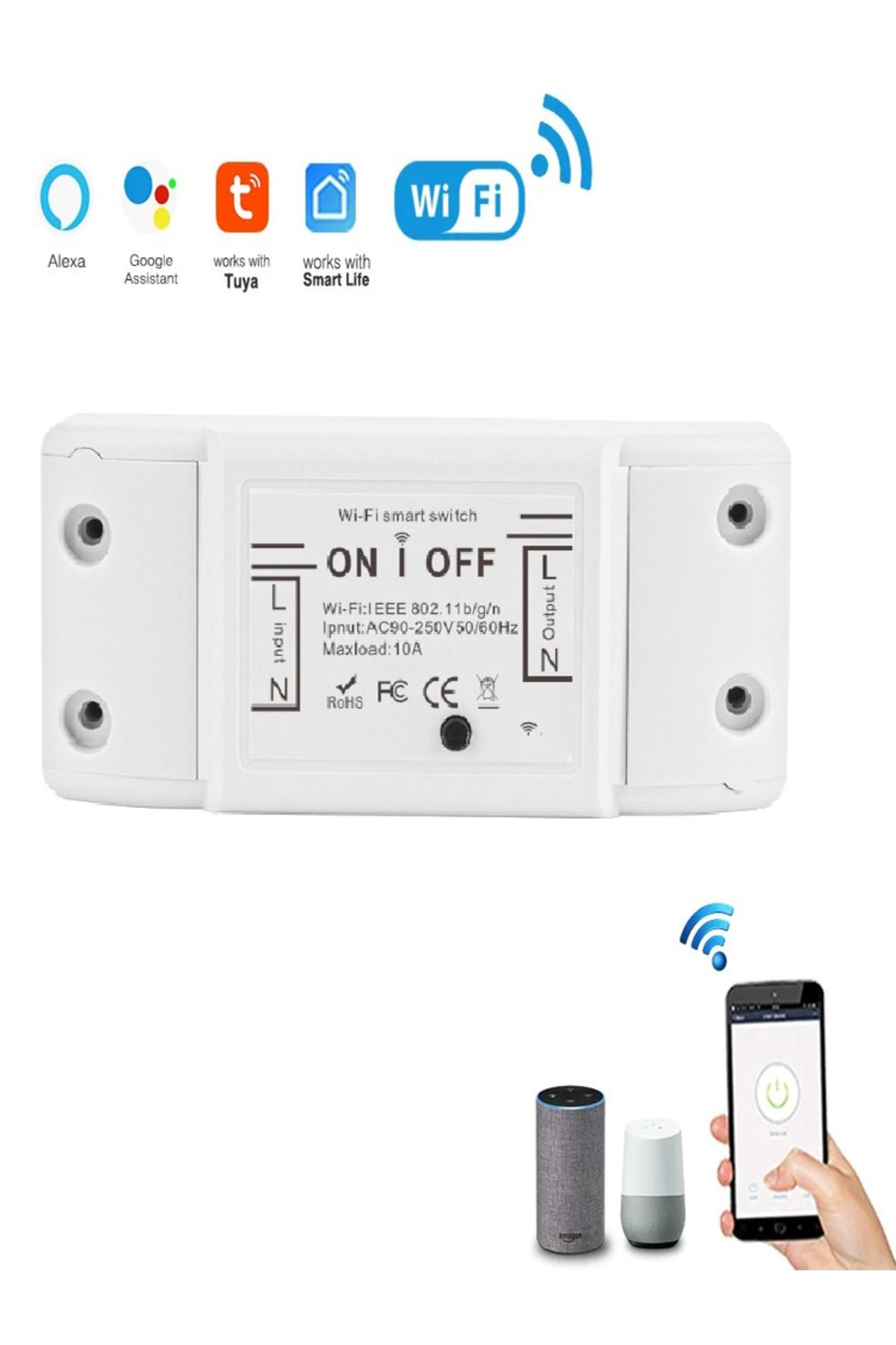 Choice-Tuya Light WiFi Switch Smart Life APP Voice Relay Controller Timer Module Google Home Alexa Wall ... 8