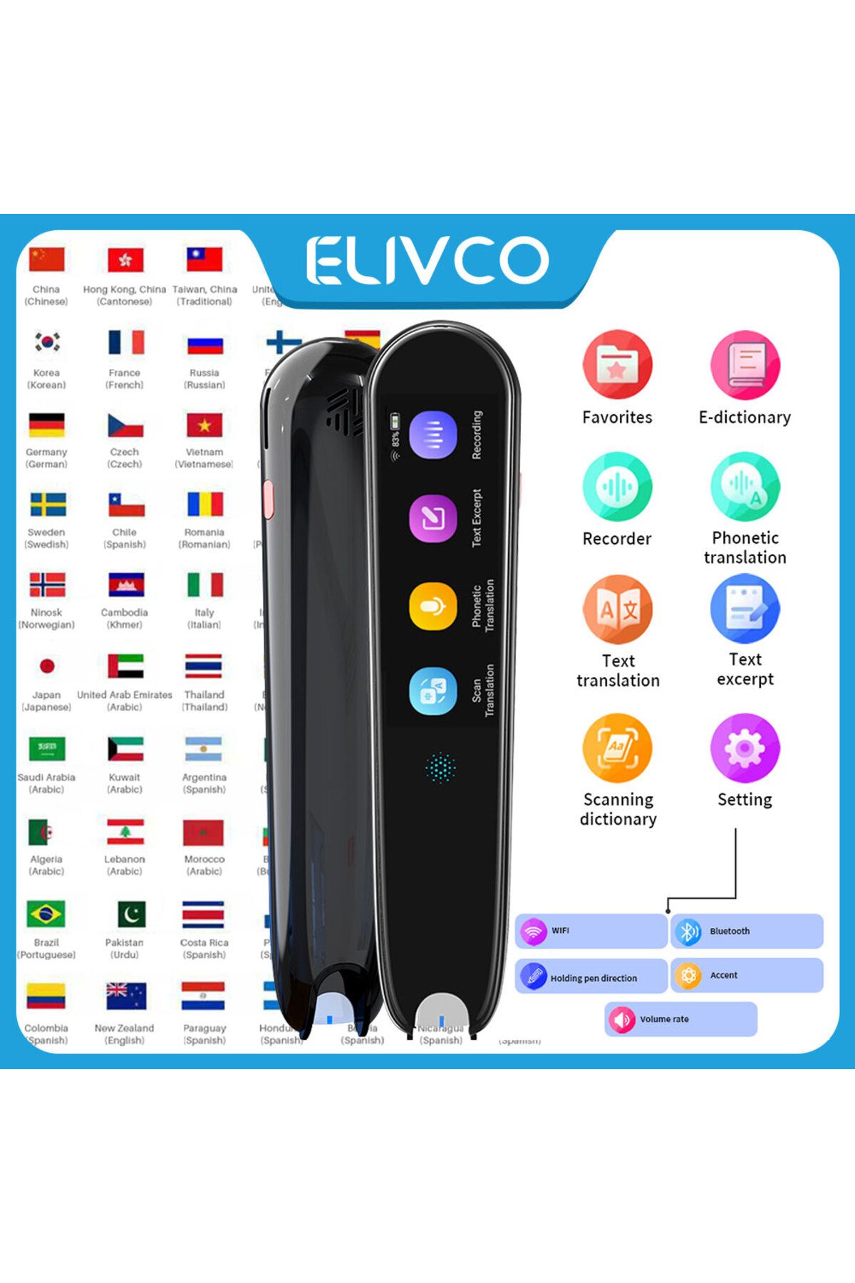 Choice-Smart Voice Scan Translator Pen Multifunction Translation Dictionary Pen Real-Time Language Trans... 2