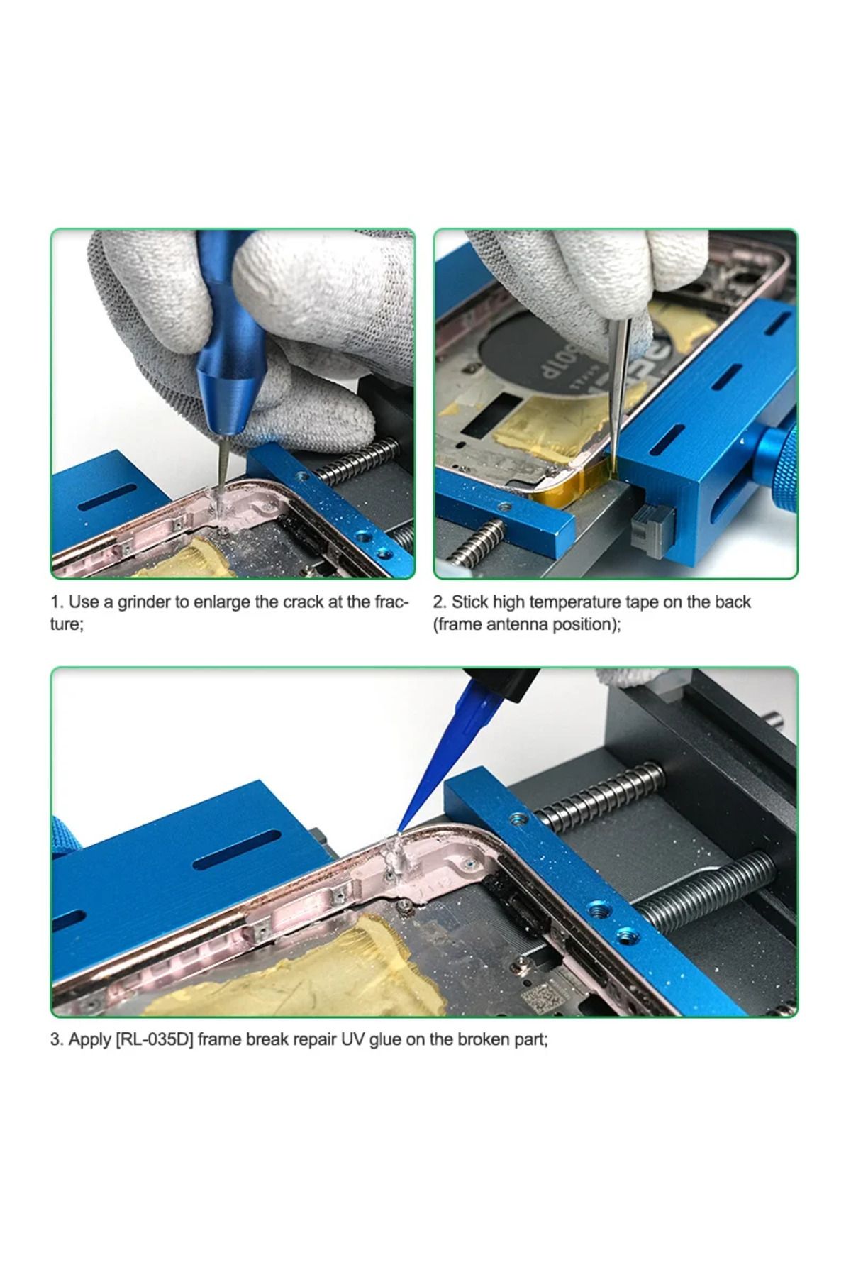 Choice-RELIFE RL-035D Repairing Broken Frame UV Glue Strong adhesion and high hardness,Fast curing witho... 6