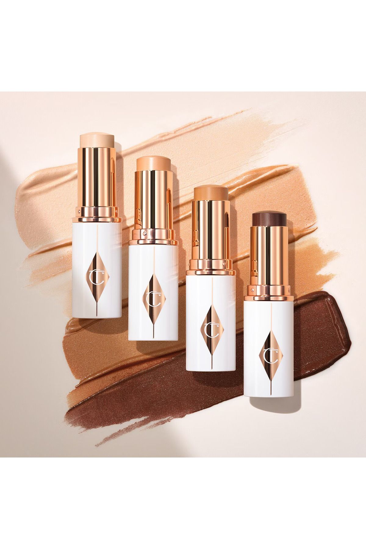 charlotte tilbury-Stick Foundation with Soft Texture - Unreal Skin Sheer Glow Tint - 6 Medium (8 g) 2