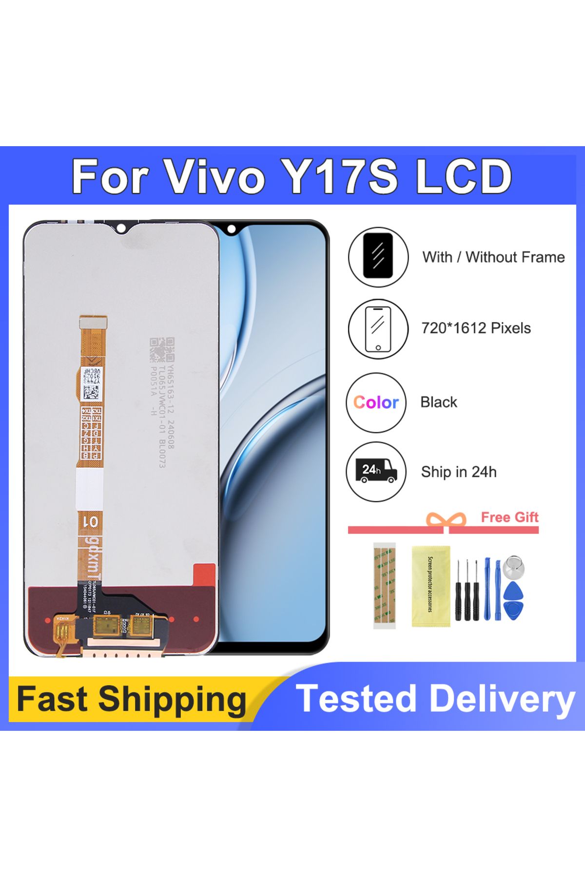 sinmaytai-6.56'' Tested Y17S LCD Display Touch Digitizer Replacement Parts For VIVO Y17S V2310 Display With... 7