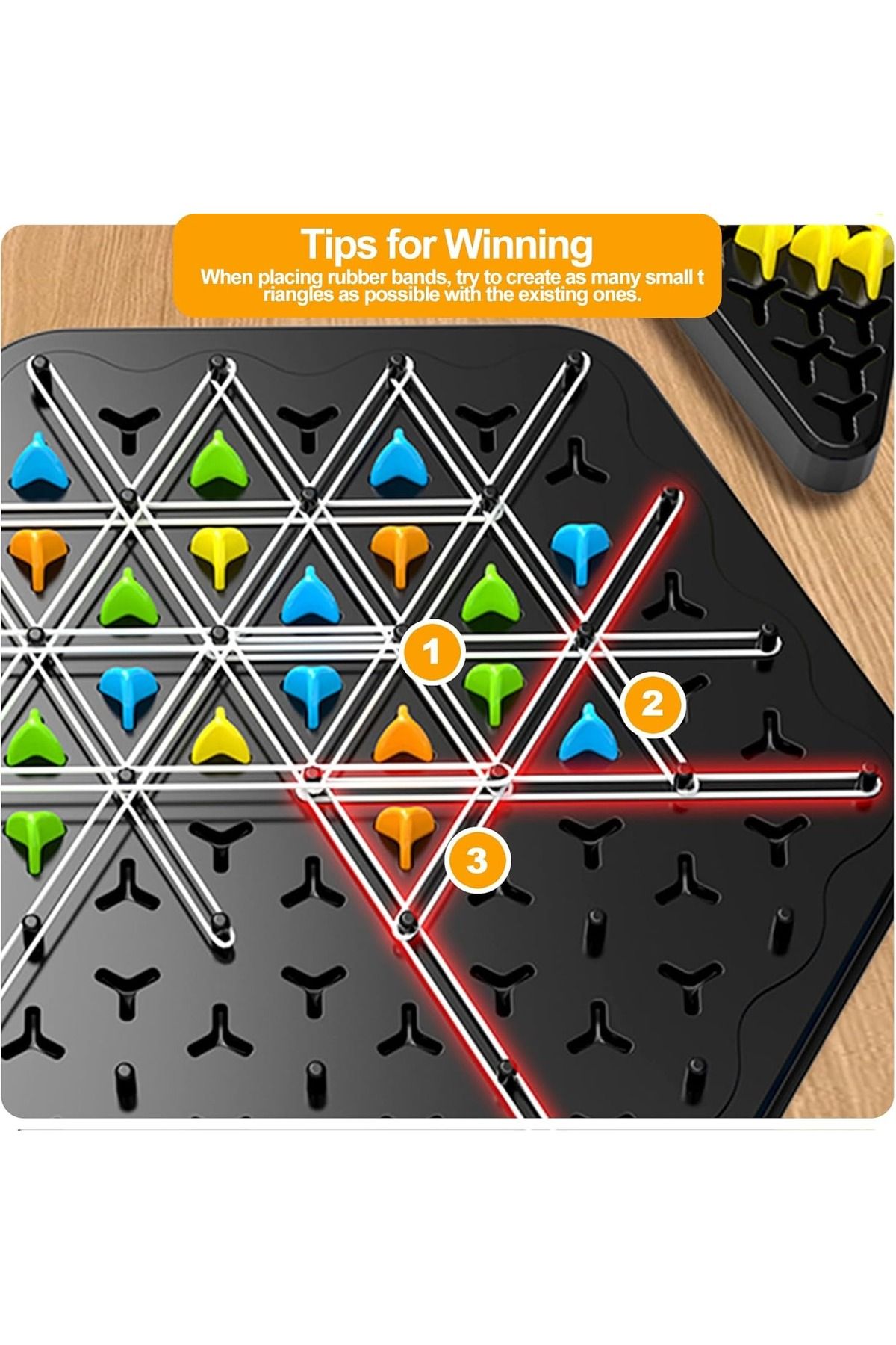 Choice-Triggle Game, Chain Triangle Chess Game, Triggle Rubber Band Game, Triangle Chain Chess Game Set ... 6