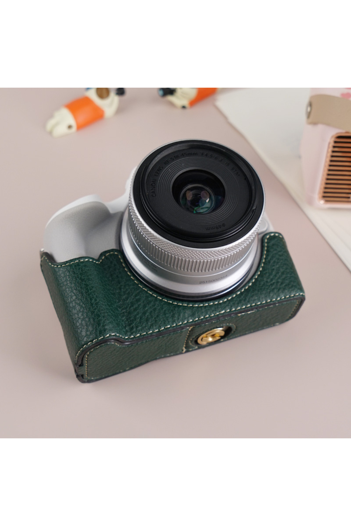 Choice-Camera Case For Canon EOS R50 Camera Cover Protector Pouch Half Case with Shoulder Strap Camera B... 5