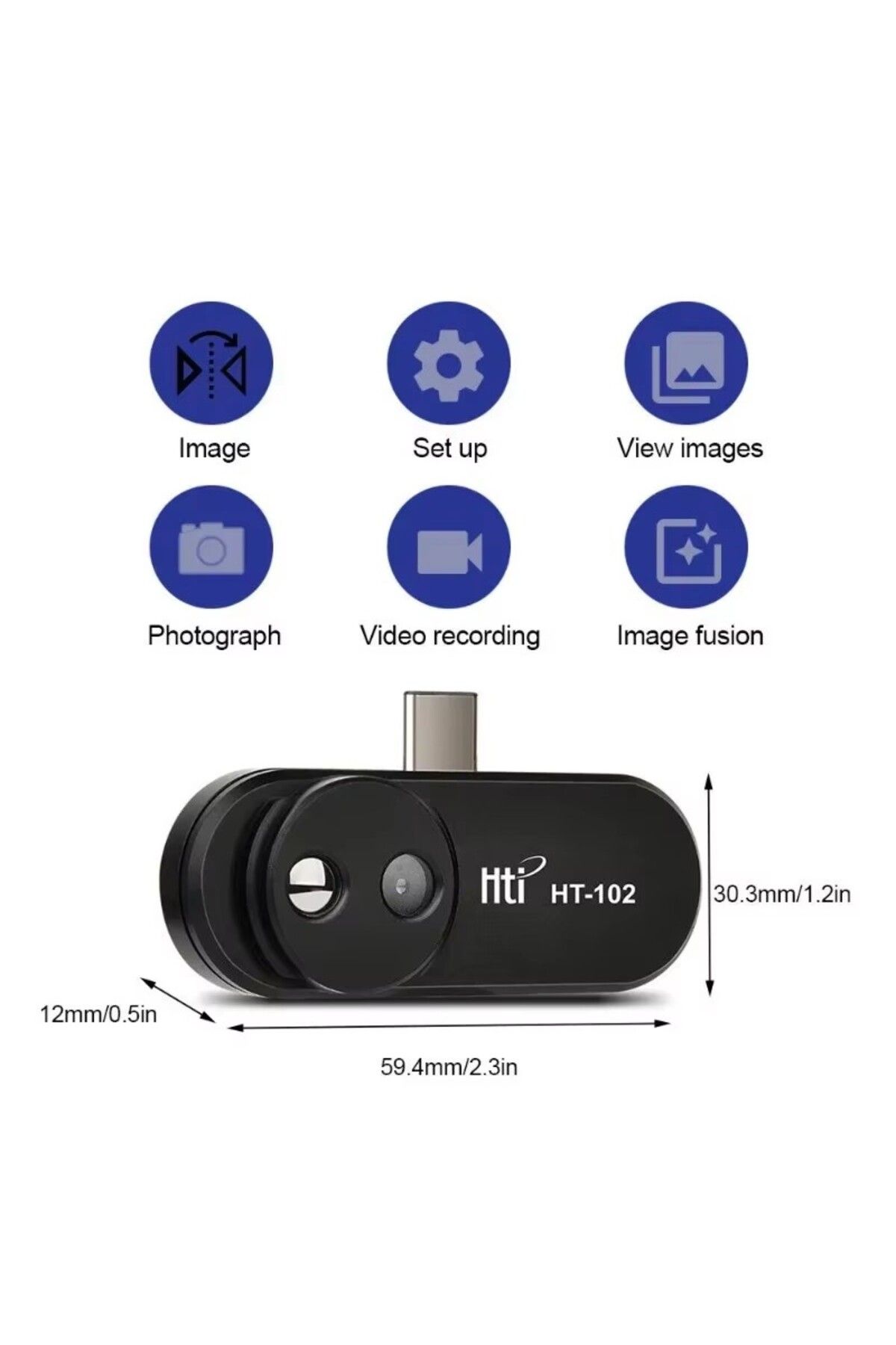 Choice-Mobile Thermal Camera USB Type-C Android Mobile Phone Devices HT-102 32x32 Infrared Thermal Image... 8
