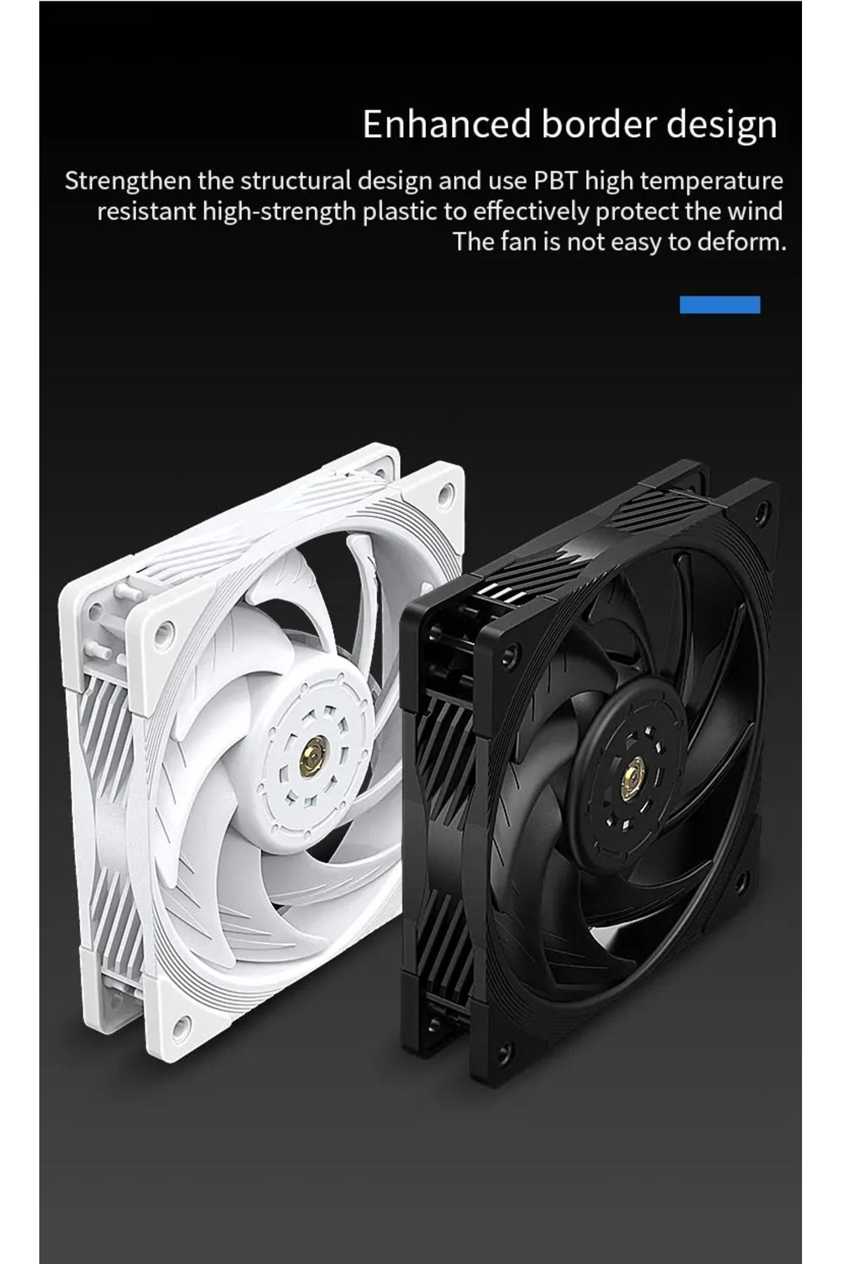 TEUCER-T30 Computer Case Fan 12CM 4PIN PWM CPU Cooler Fan PC Case Silent Fan 120mm 6