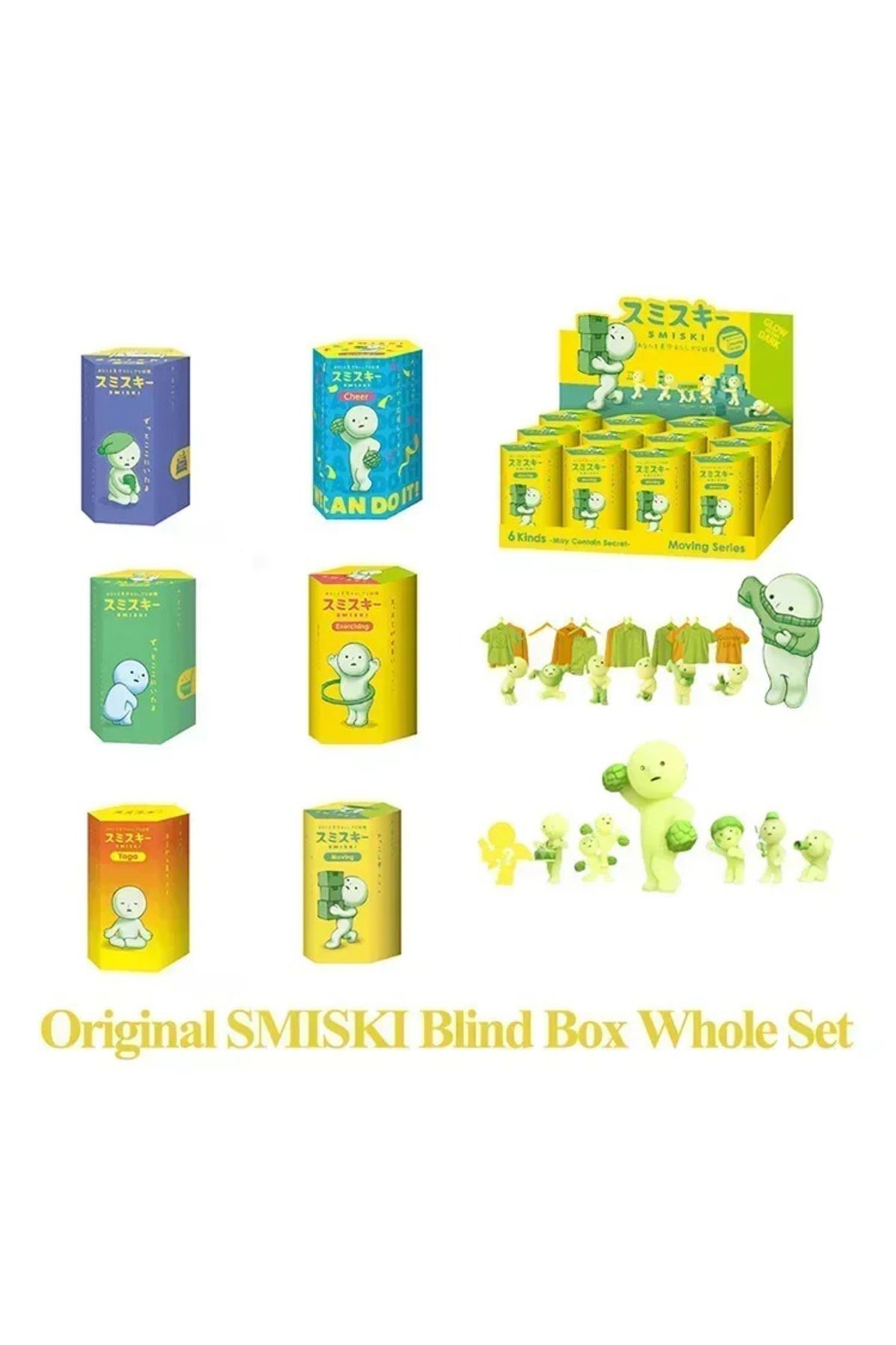 Choice-SMISKI Multiple Series Noctilucent Green Doll Blind Mystery Box Action Figures Decoration Desktop... 8