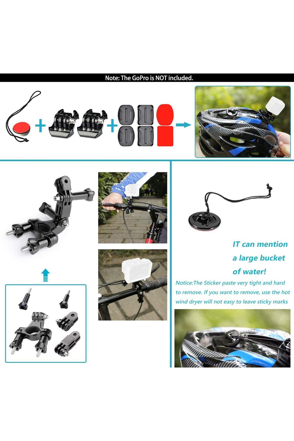 Choice-Action Camera Accessories Set For Gopro Hero 12 11 10 For Xiaomi Yi Insta360 X4 X3 Case Kit Strap... 3